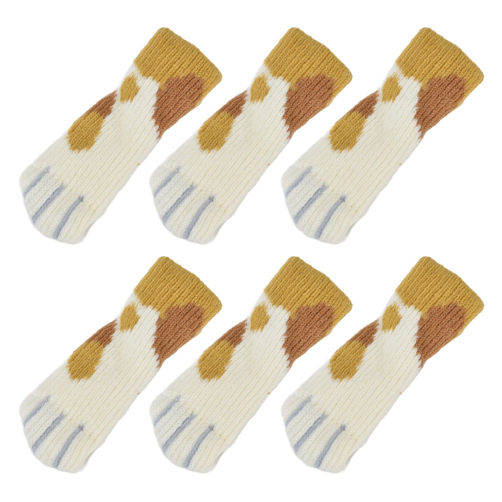 20pcs Furniture Leg Covers High Elastic Knitted Chair Leg Floor Protectors for view 6