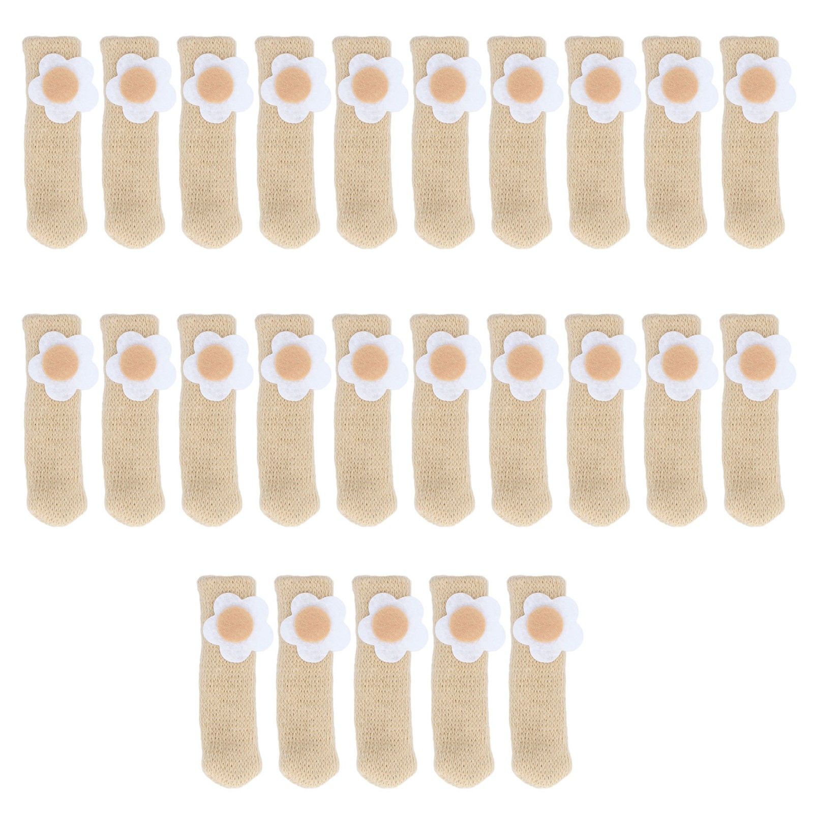 25Pcs Furniture Leg Cover Foot Cover Mat Floor Protector Double Layer Knitted — image 1