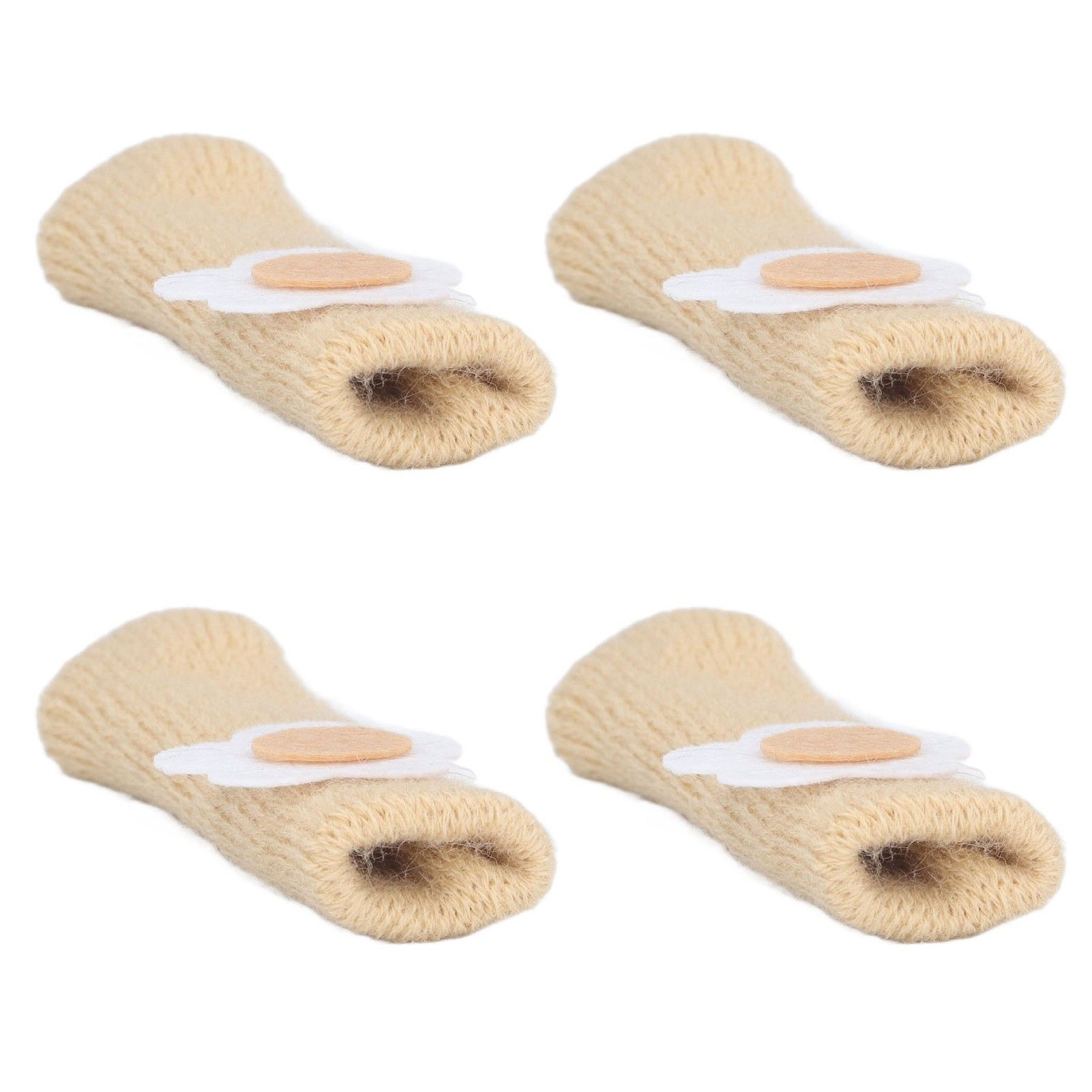 25Pcs Furniture Leg Cover Foot Cover Mat Floor Protector Double Layer Knitted view 2