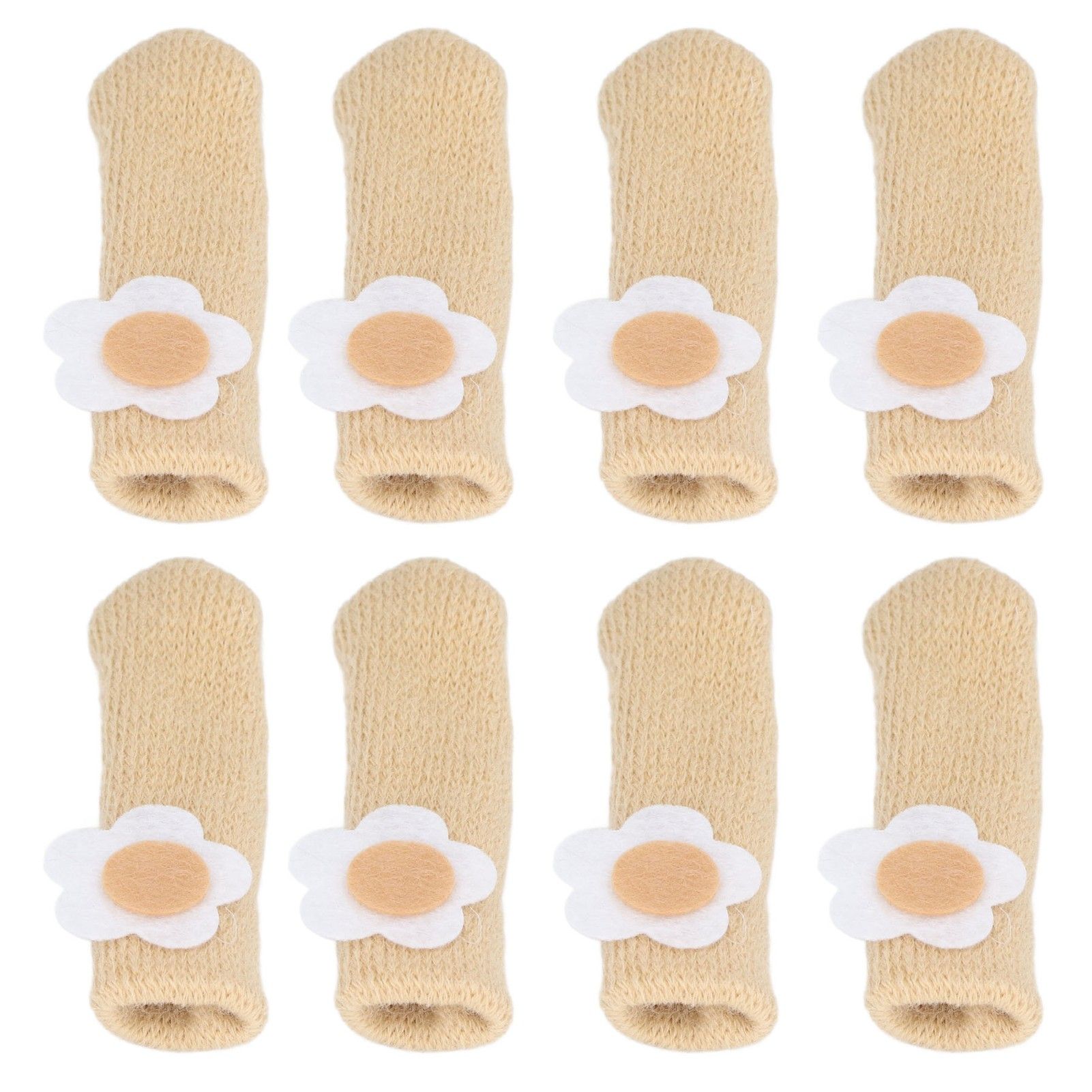 25Pcs Furniture Leg Cover Foot Cover Mat Floor Protector Double Layer Knitted view 4