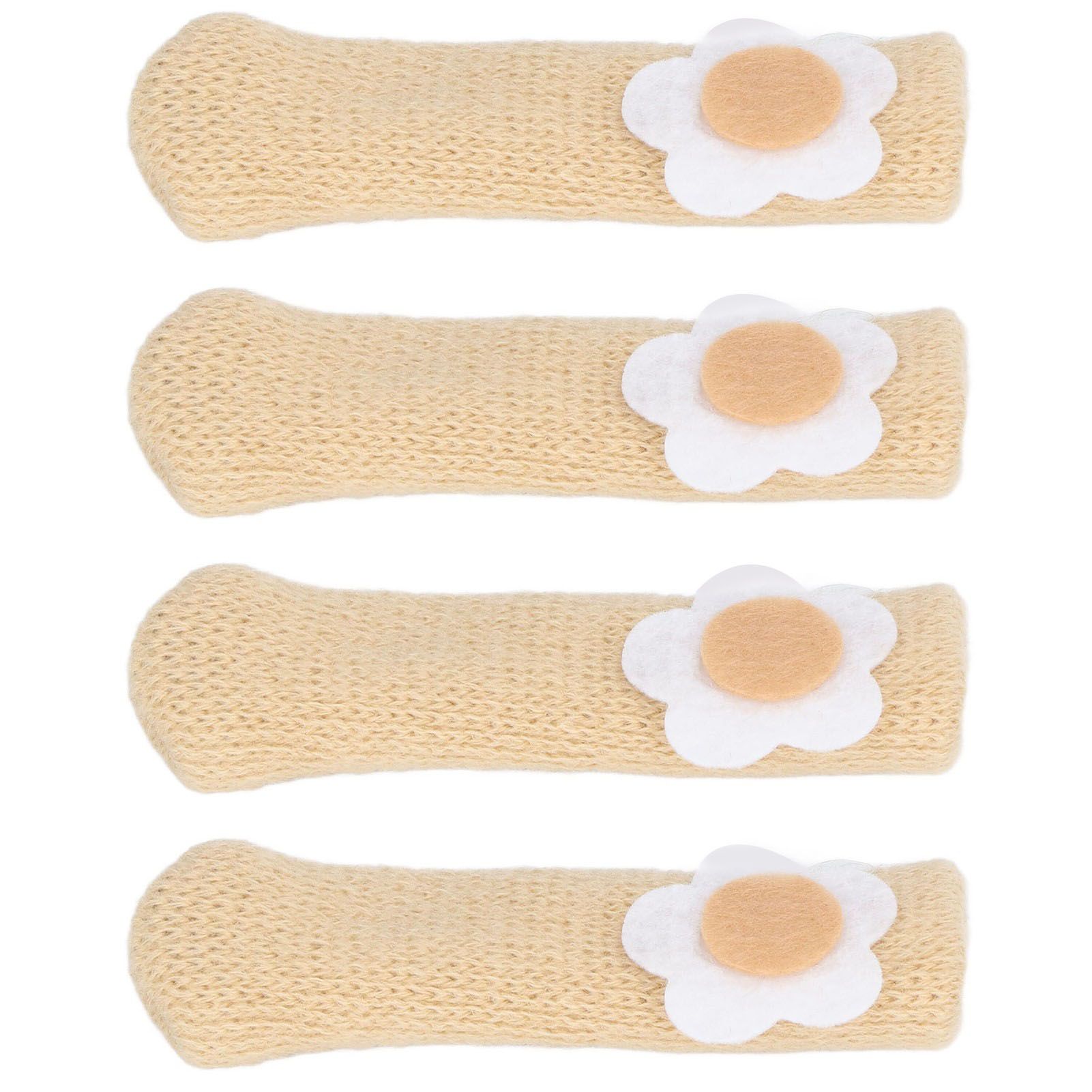 25Pcs Furniture Leg Cover Foot Cover Mat Floor Protector Double Layer Knitted view 5
