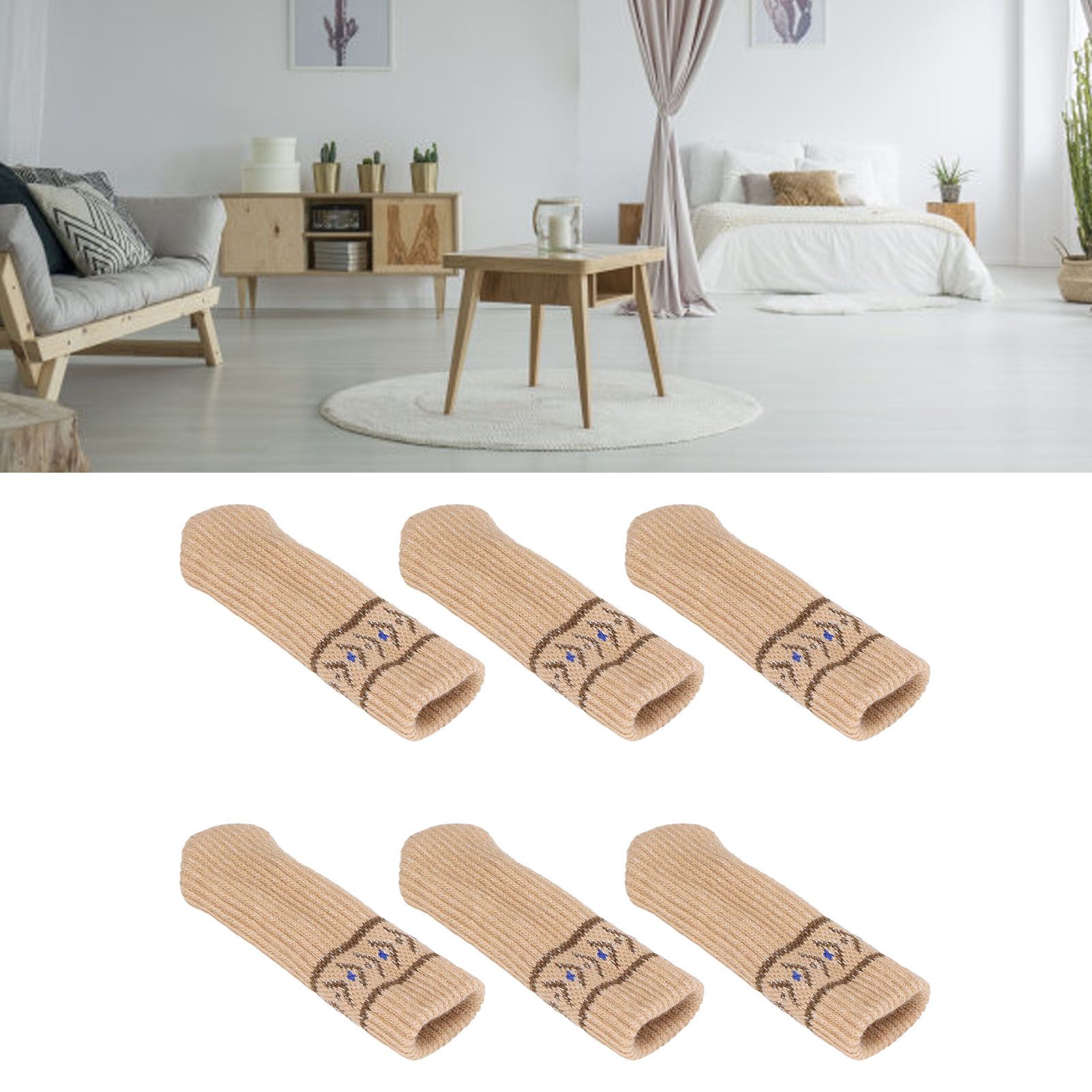 20PCS Chair Leg Covers Acrylic Silicone Double Layer Elastic Furniture Legs view 11