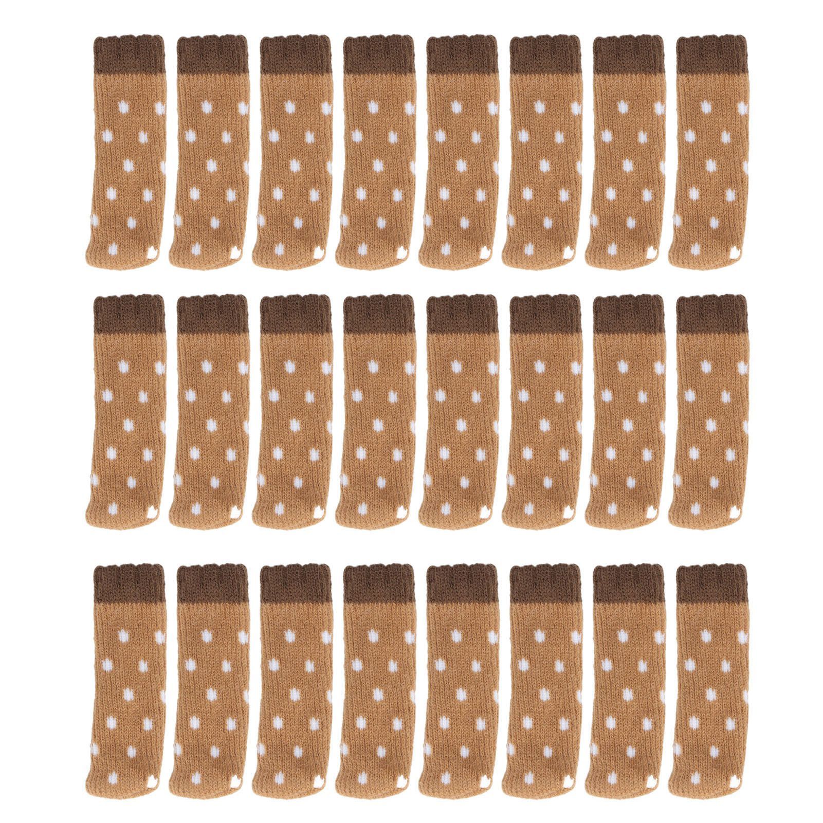 24Pcs Chair Leg Protector 2 Layer Furniture Caps Covers Floor Mute Pads Mats — image 1
