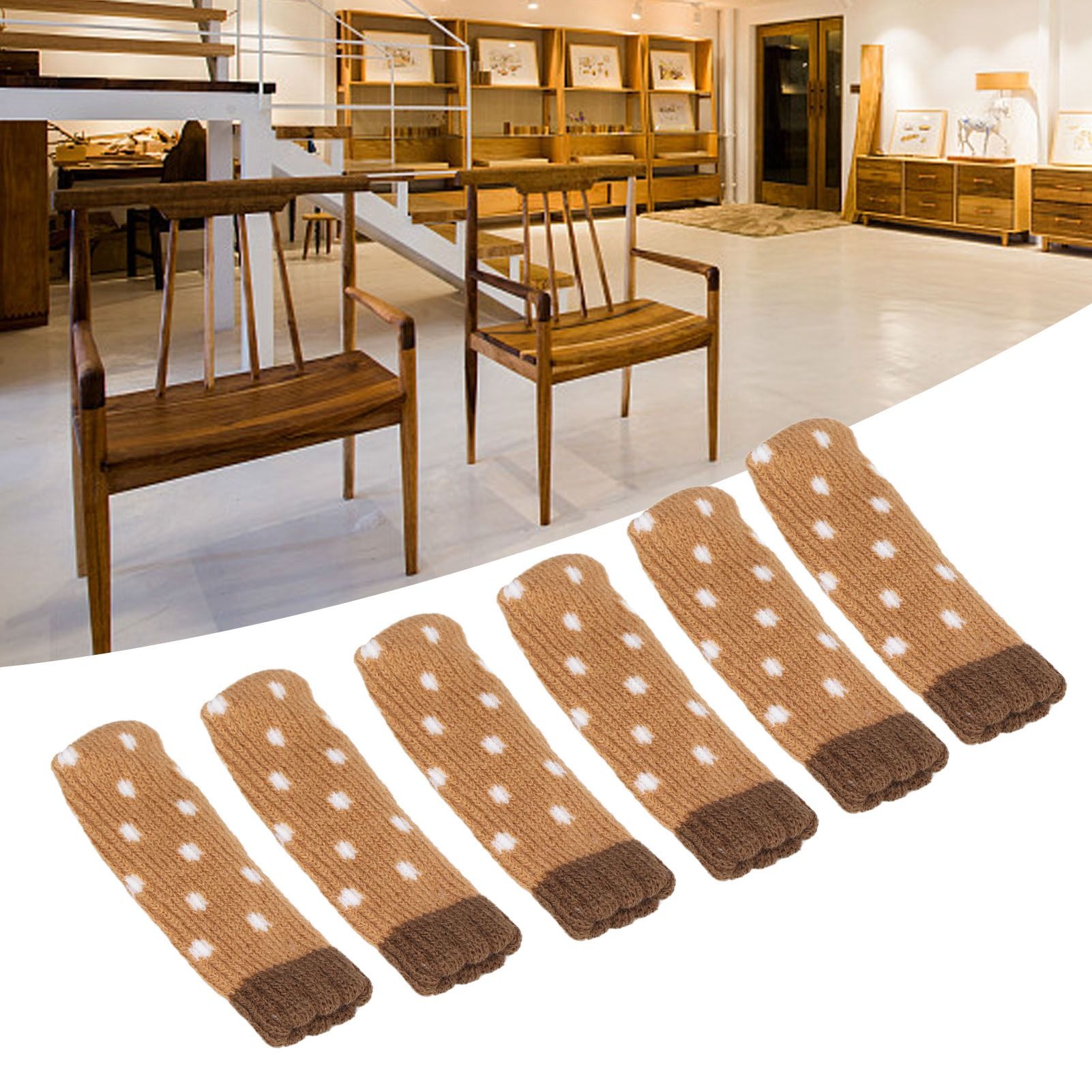 24Pcs Chair Leg Protector 2 Layer Furniture Caps Covers Floor Mute Pads Mats view 12