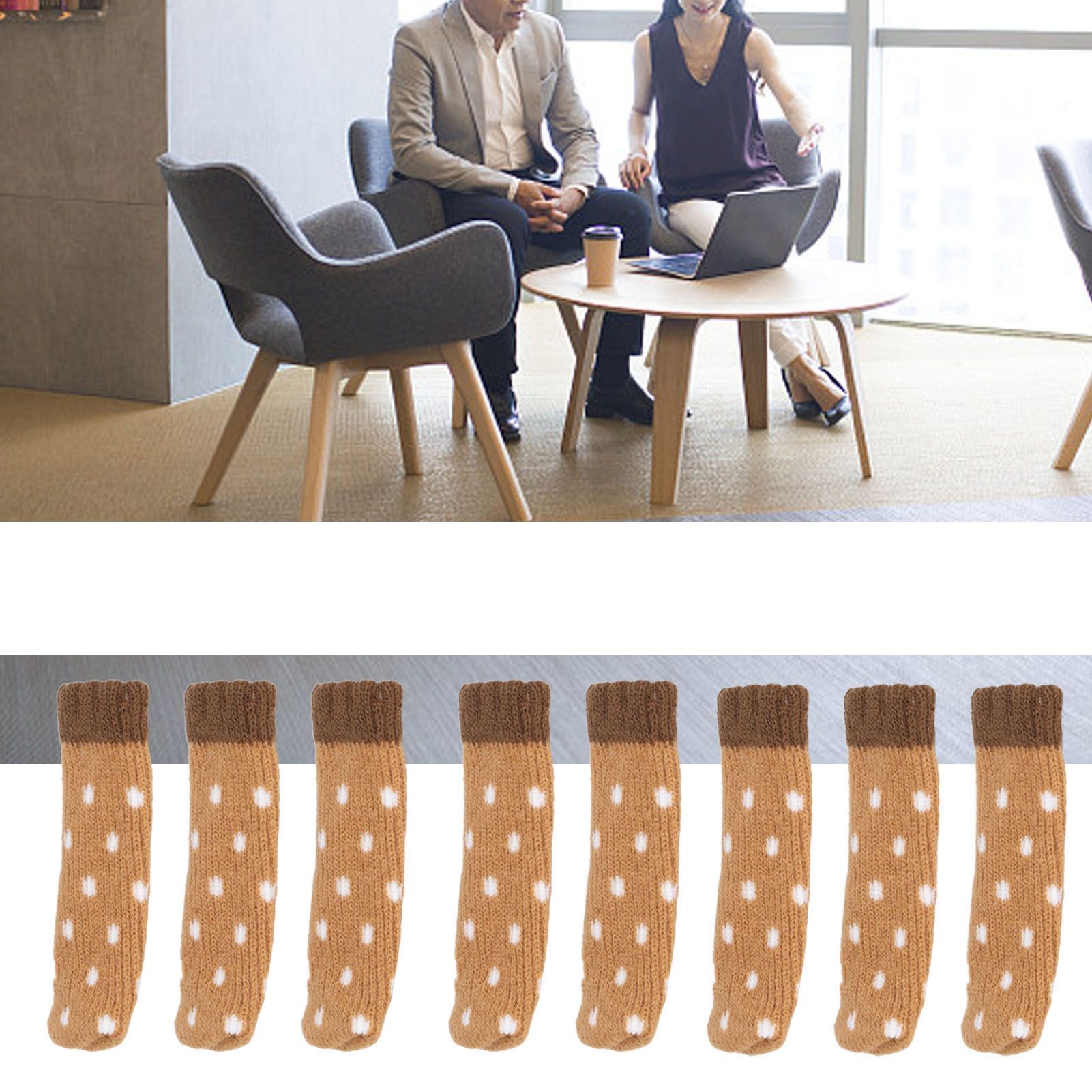 24Pcs Chair Leg Protector 2 Layer Furniture Caps Covers Floor Mute Pads Mats view 14
