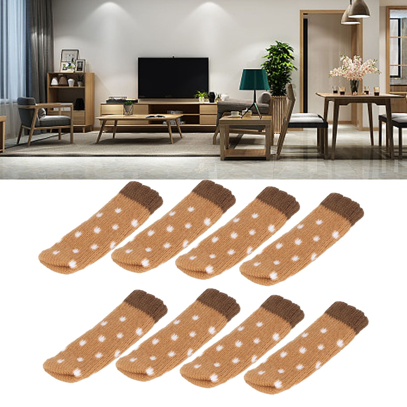 24Pcs Chair Leg Protector 2 Layer Furniture Caps Covers Floor Mute Pads Mats view 15