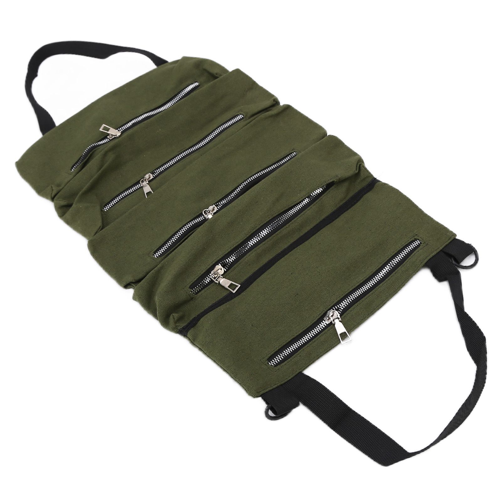 Tool Storage Bag Canvas Foldable Zipper Design Lightweight and Durable High view 4
