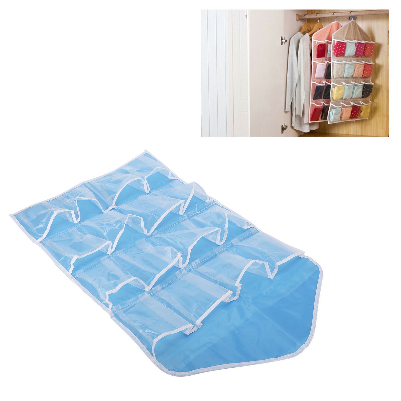 Wall Closet Hanging Organizers Over The Door Storage Bag Polyester Hanging view 11