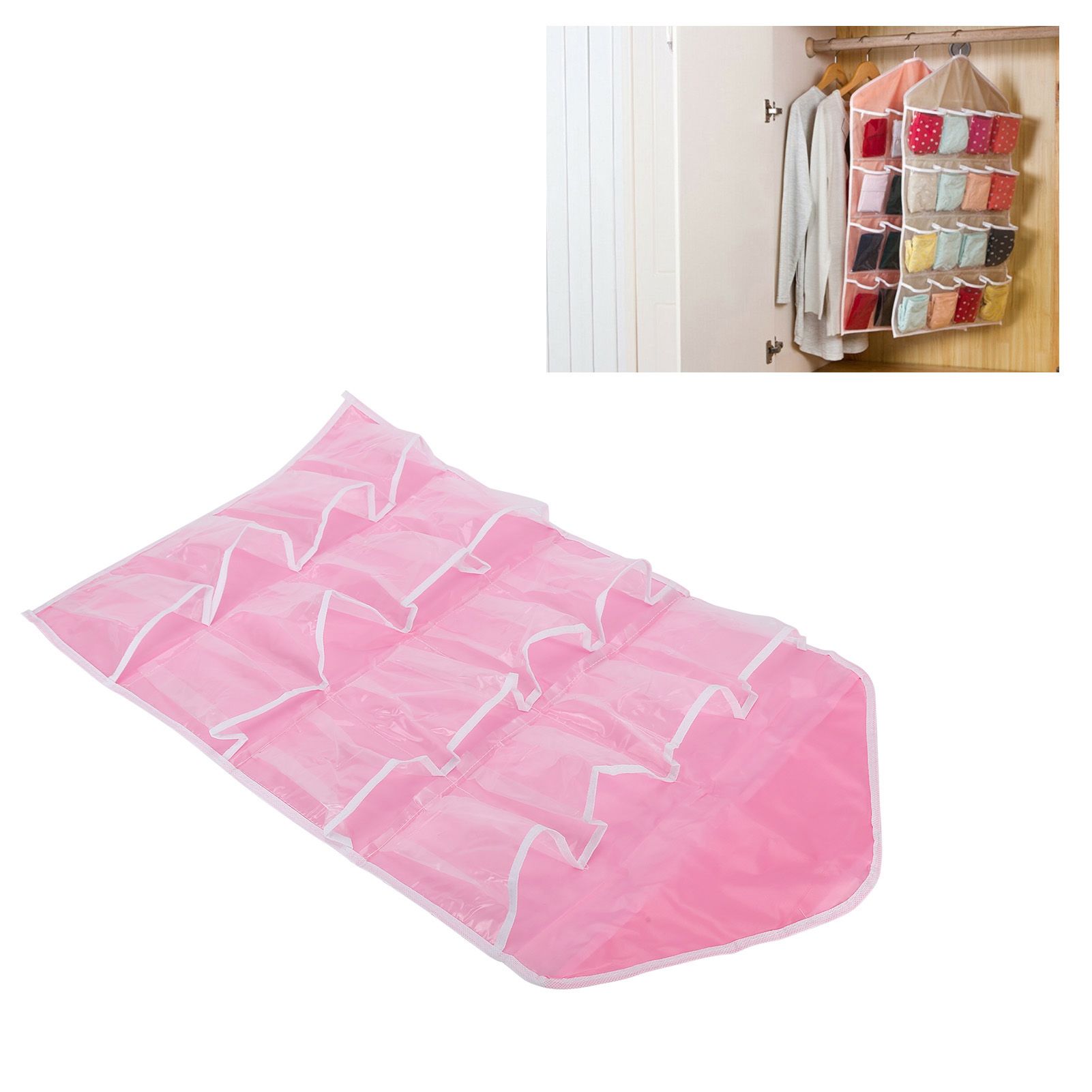Wall Closet Hanging Organizers Over The Door Storage Bag Polyester Hanging view 11