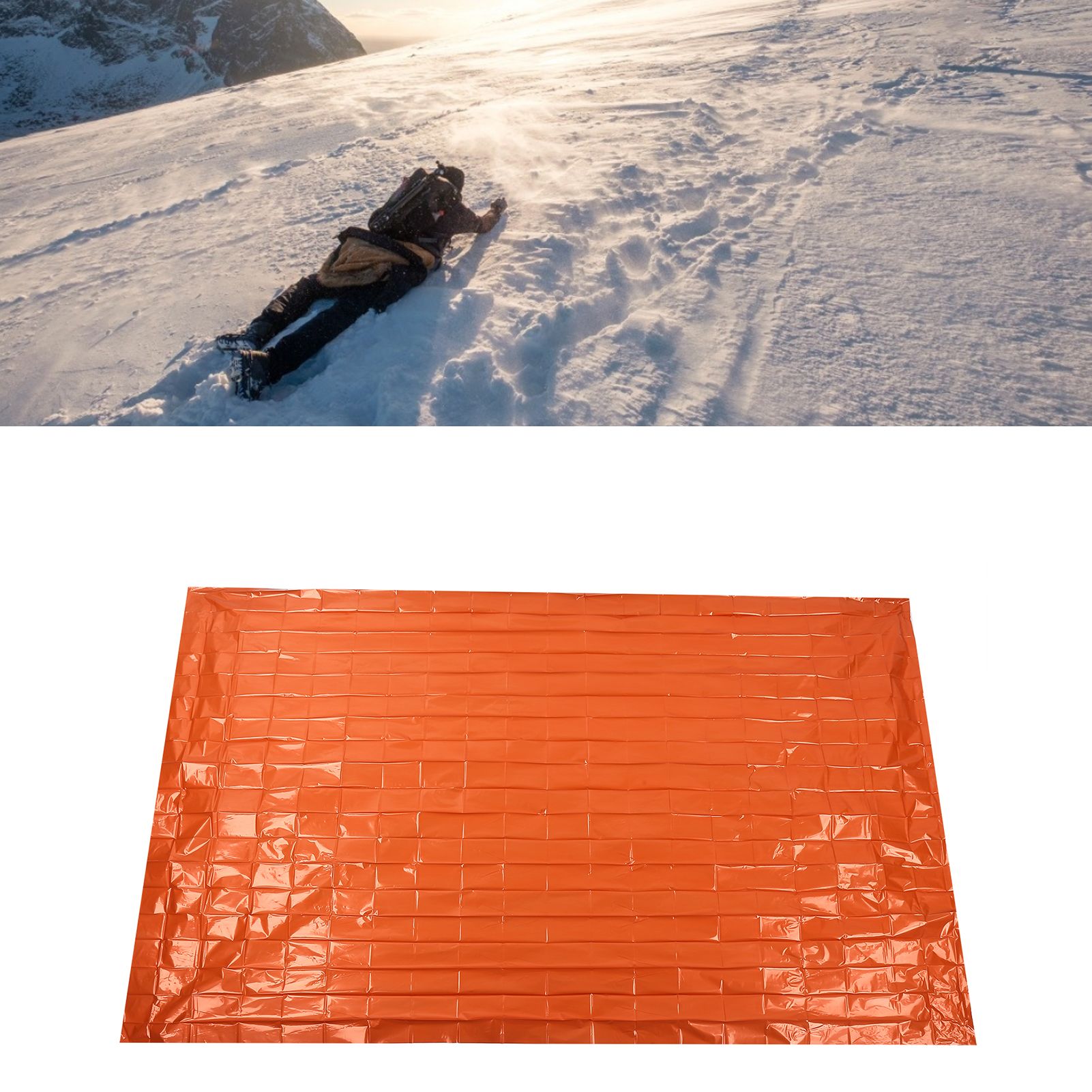Emergency Blanket Reflective Orange Emergency Blanket for Survival Camping Outdoor view 14