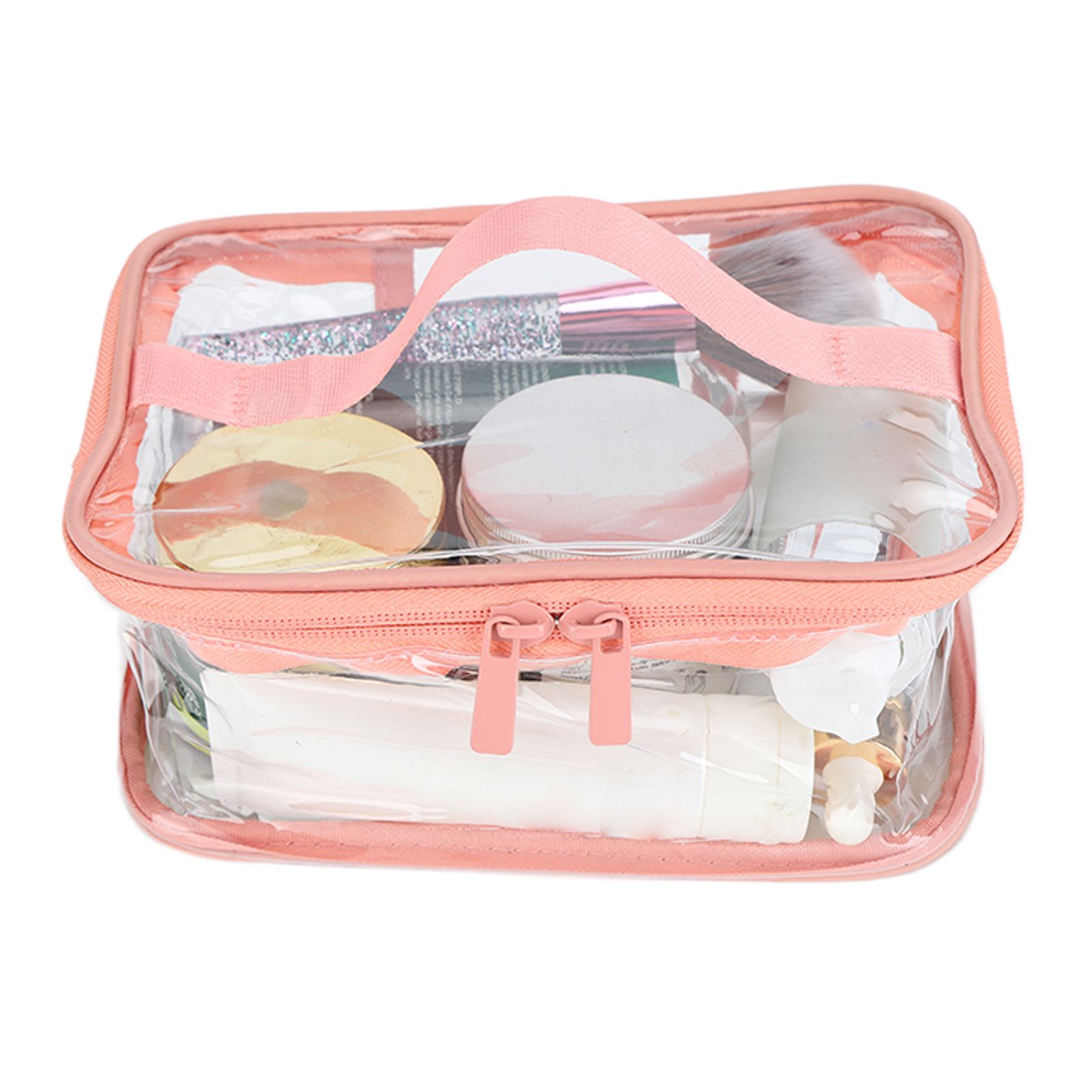 Clear Toiletry Bag Travel Cosmetic Makeup Bag PVC Storage Bag Portable
