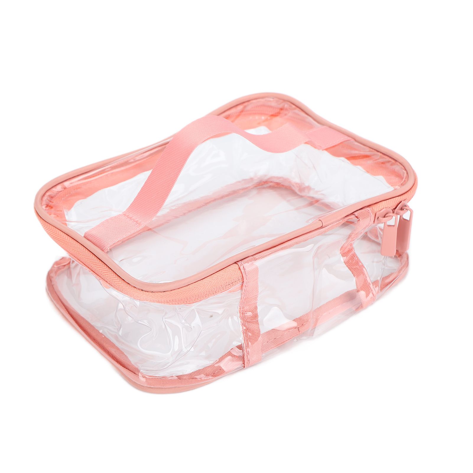 Clear Toiletry Bag Travel Cosmetic Makeup Bag PVC Storage Bag Portable view 3