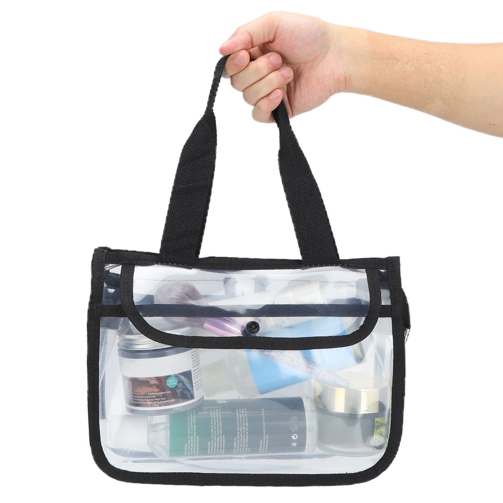 Clear Toiletry Bag EVA Portable Transparent Cosmetic Makeup Bag for Traveling view 11