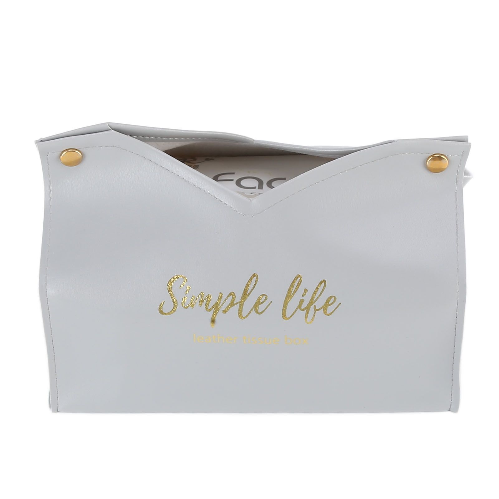 Tissue Bag Artificial Leather Vintage Kitchen Paper Towel Box Container for view 2