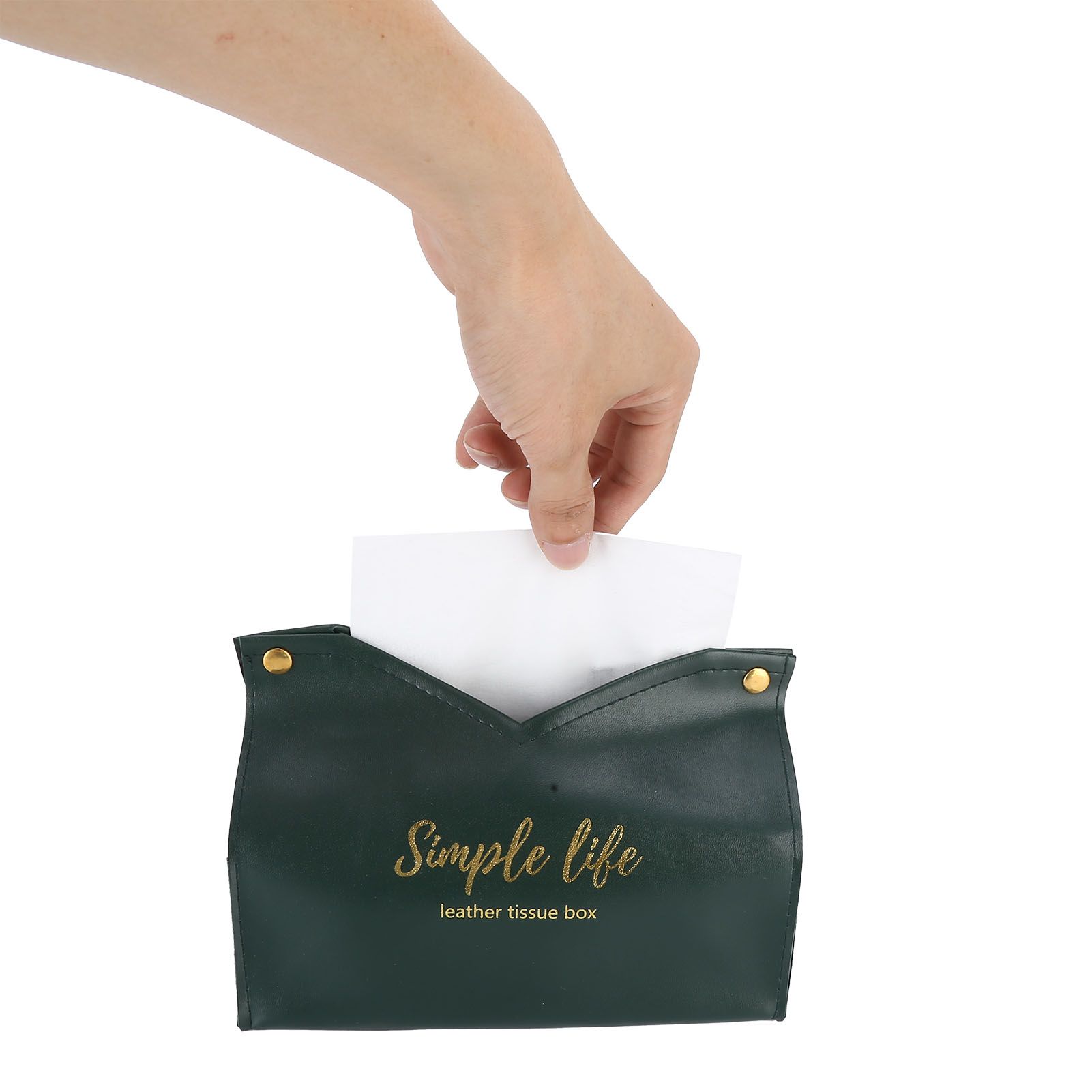 Tissue Bag Artificial Leather Vintage Kitchen Paper Towel Box Container for view 13