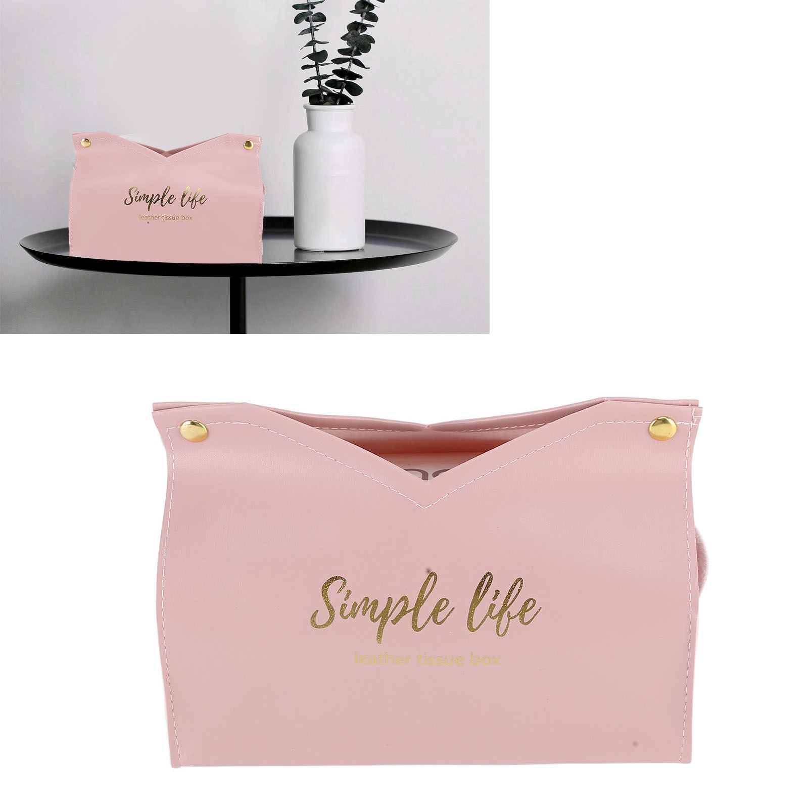Tissue Bag Artificial Leather Vintage Kitchen Paper Towel Box Container for view 12