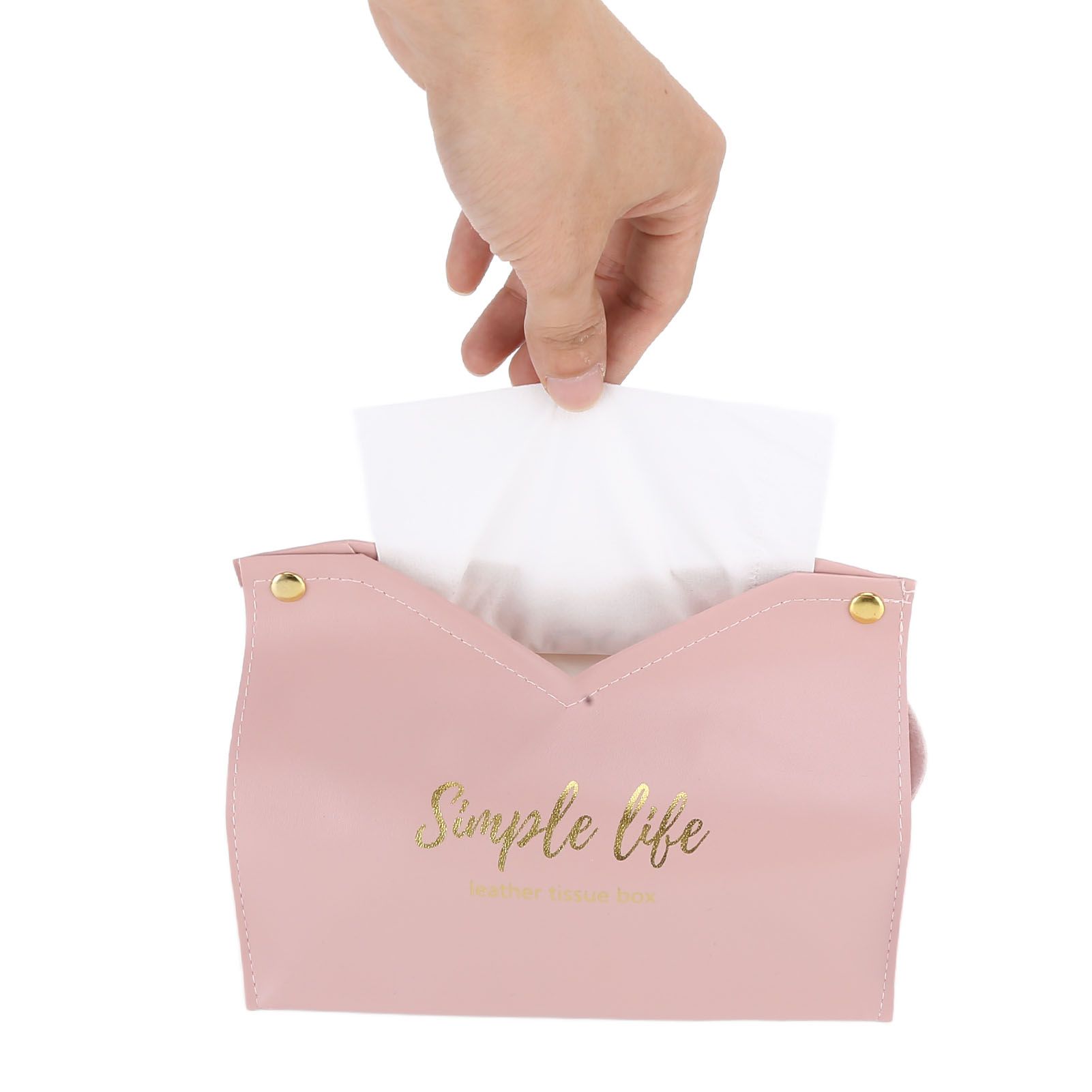 Tissue Bag Artificial Leather Vintage Kitchen Paper Towel Box Container for view 15