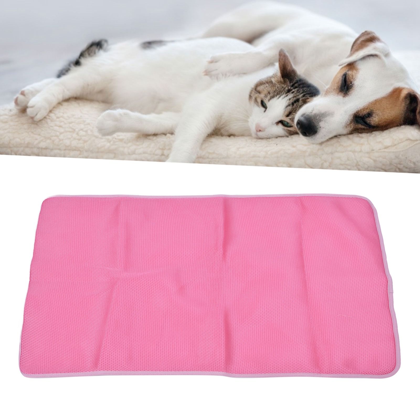 Pet Cooling Mat Breathable Soft Summer Dog Cat Sleeping Pad for Kennel Sofa view 12