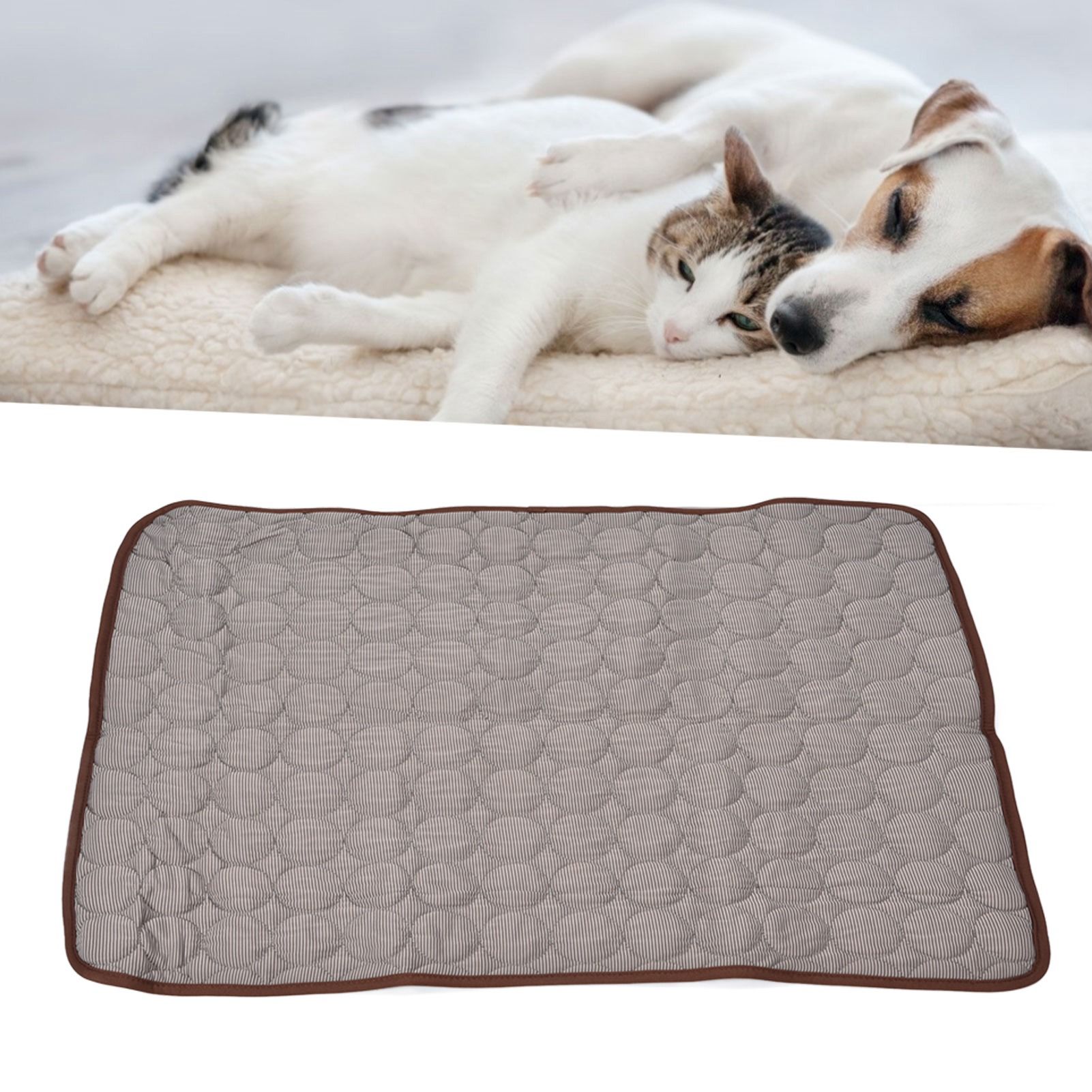 Pet Cooling Mat Breathable Soft Summer Dog Cat Sleeping Pad for Kennel Sofa view 12