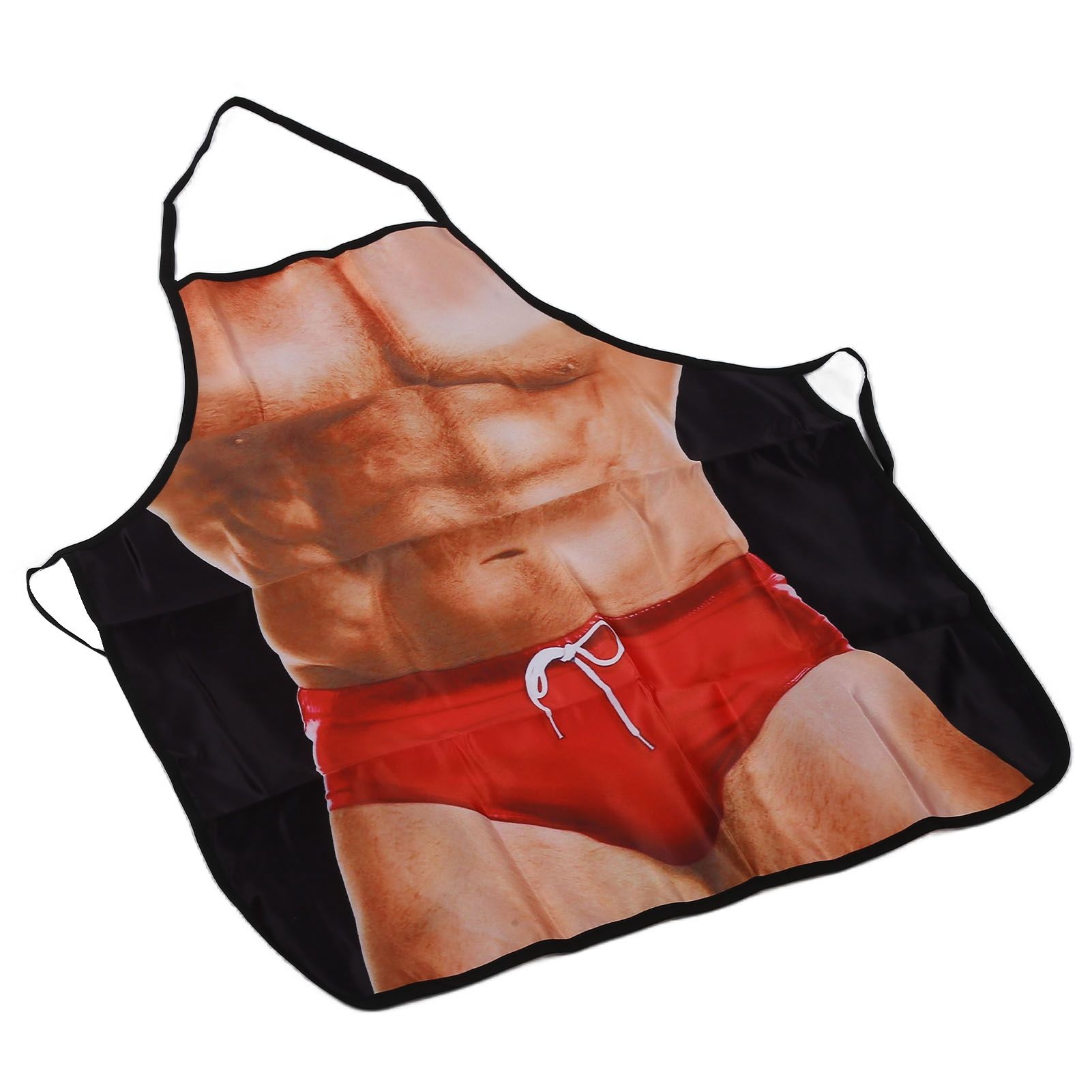 Muscle Pattern Funny Novelty Apron Kitchen Apron for Men Women Chef Waitress view 2