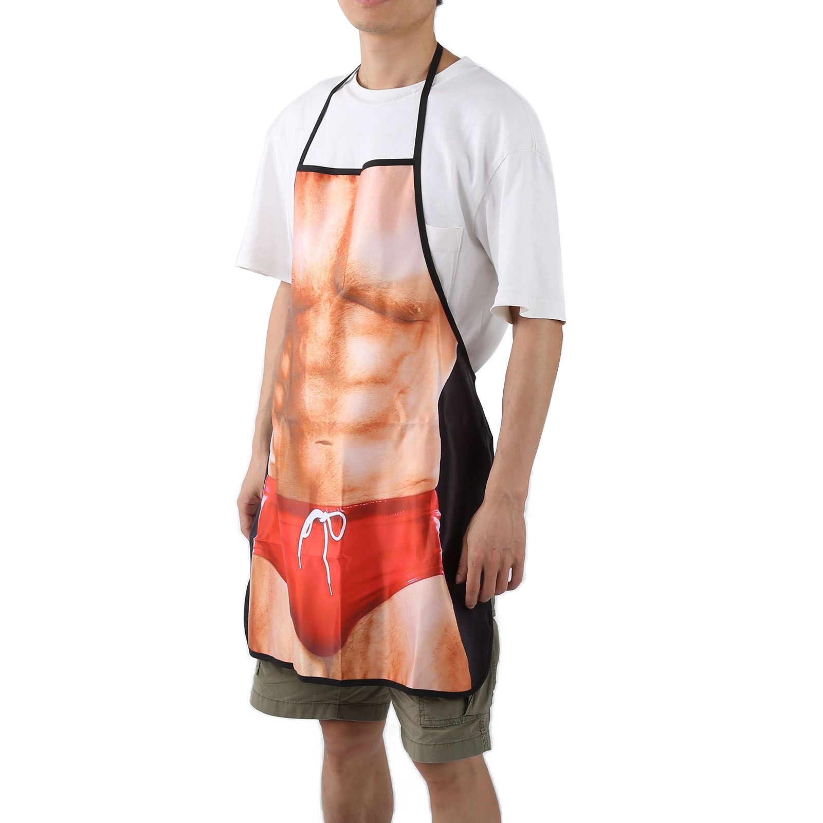 Muscle Pattern Funny Novelty Apron Kitchen Apron for Men Women Chef Waitress view 10