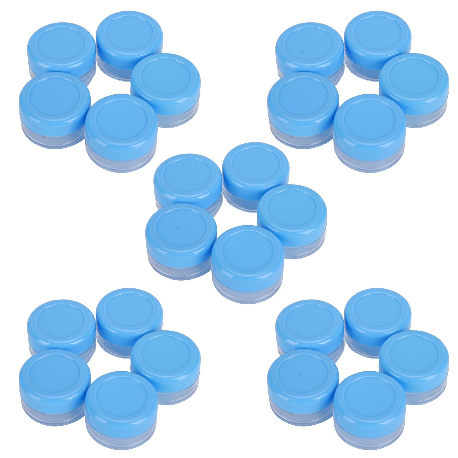 Empty Cream Container 25pcs Plastic Compact Round Small Cosmetic Jar for Travel view 6