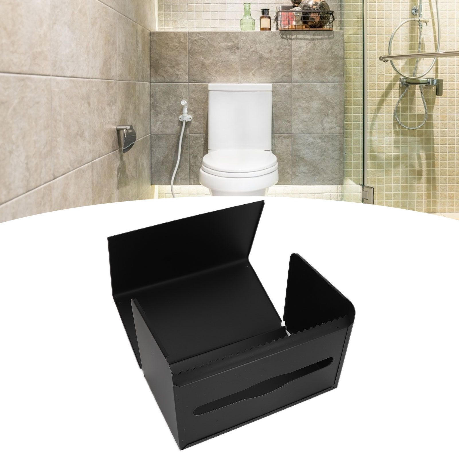 Tissue Holder Durable 304 Stainless Steel Tissue Box for Kitchen Bathroom view 11