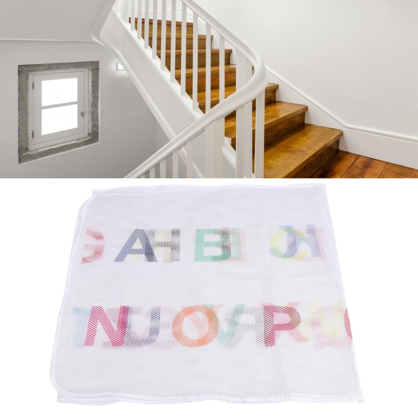 3 Meter Cute Pattern Stair Fence Thickened Baby Safety Net Mesh for Balcony view 12