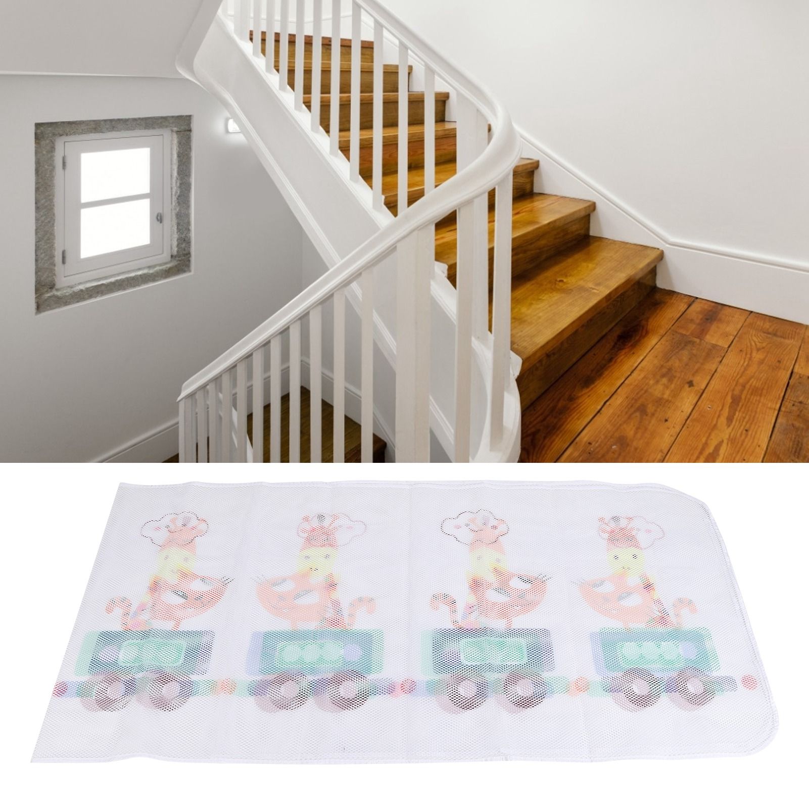 3 Meter Cute Pattern Stair Fence Thickened Baby Safety Net Mesh for Balcony view 11