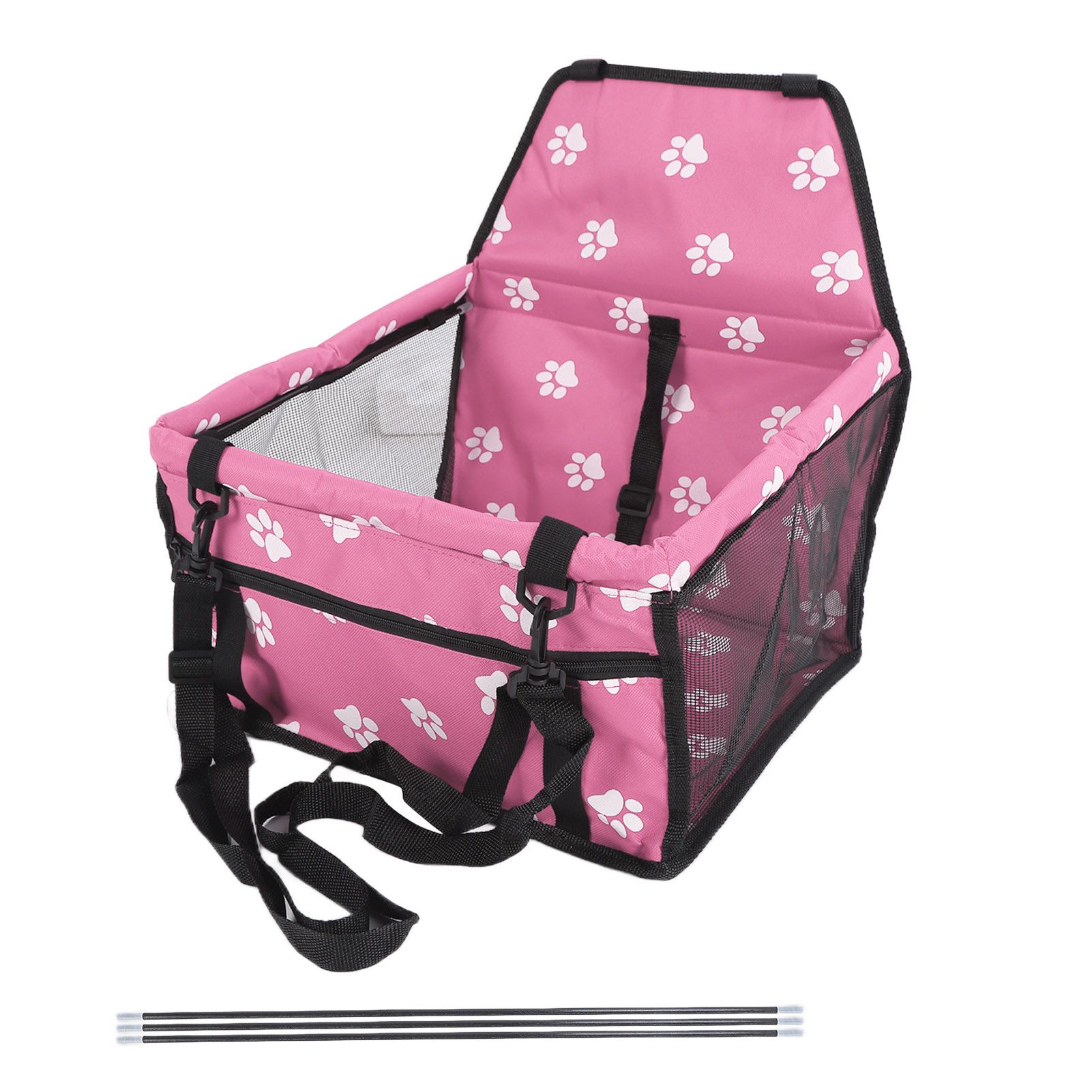 Bear Paw Pattern Pet Carrier Cage Washable Pet Car Travel Safety Seat with