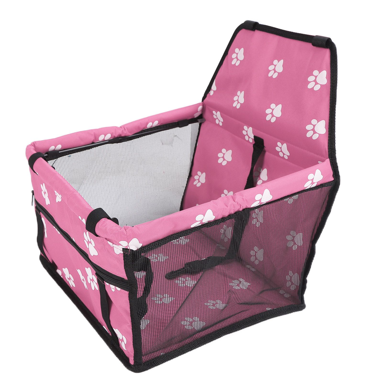 Bear Paw Pattern Pet Carrier Cage Washable Pet Car Travel Safety Seat with view 5