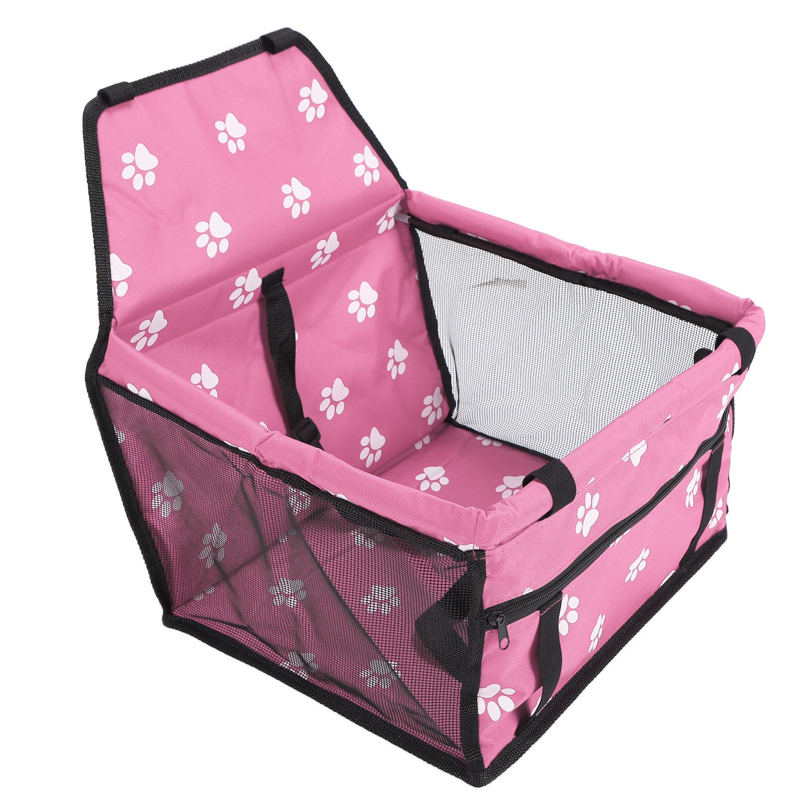 Bear Paw Pattern Pet Carrier Cage Washable Pet Car Travel Safety Seat with view 6