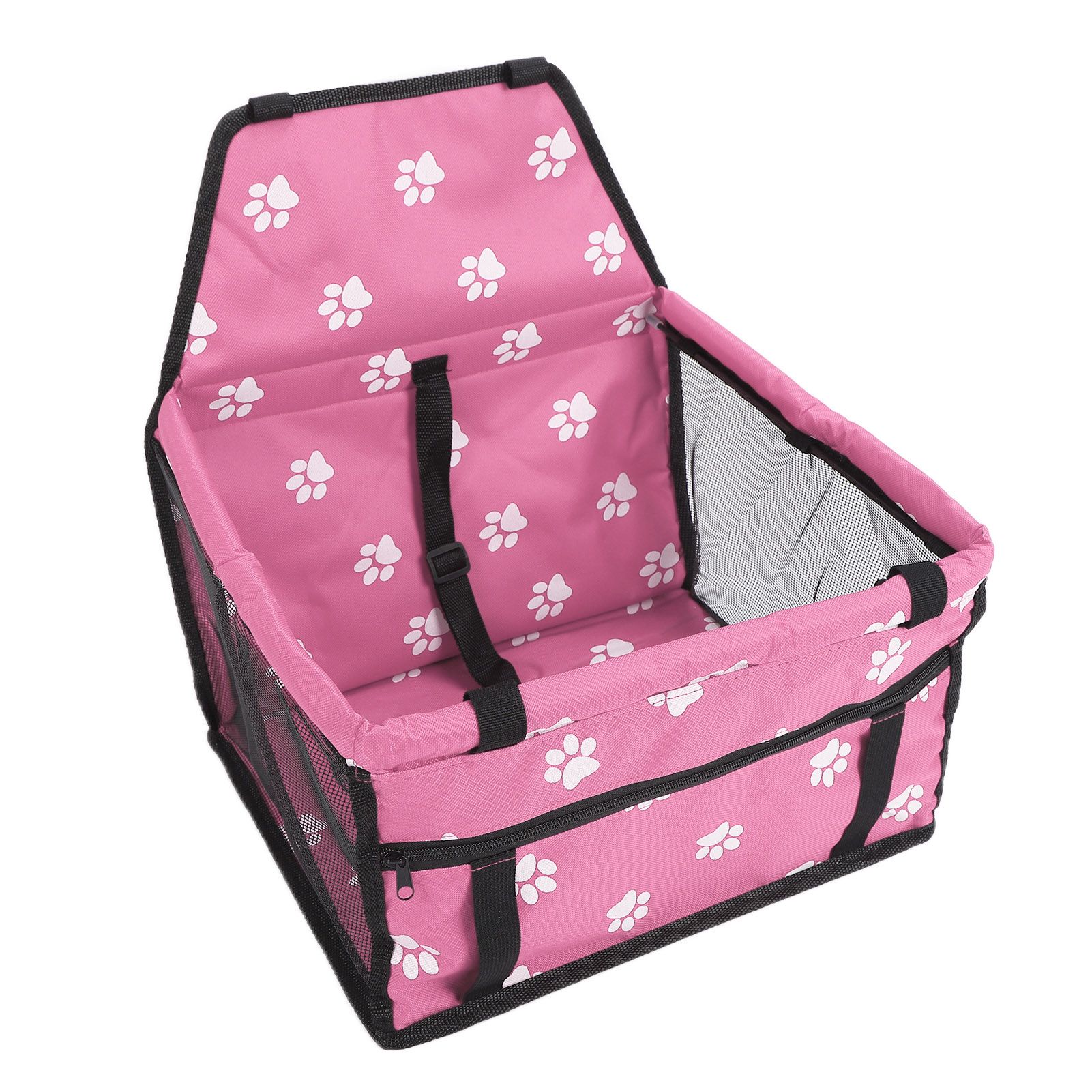 Bear Paw Pattern Pet Carrier Cage Washable Pet Car Travel Safety Seat with view 7