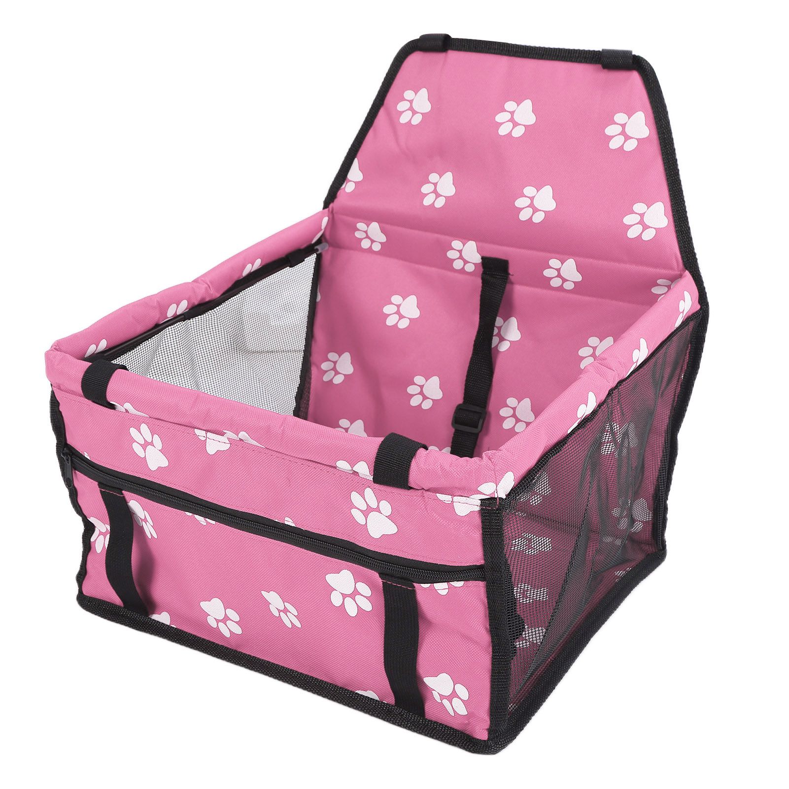 Bear Paw Pattern Pet Carrier Cage Washable Pet Car Travel Safety Seat with view 9
