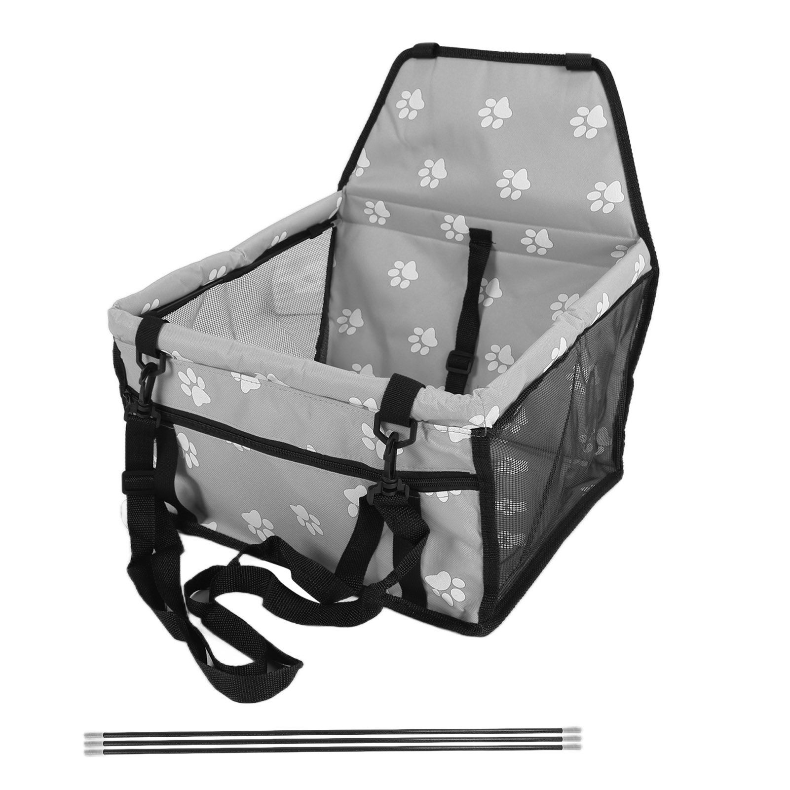 Bear Paw Pattern Pet Carrier Cage Washable Pet Car Travel Safety Seat with