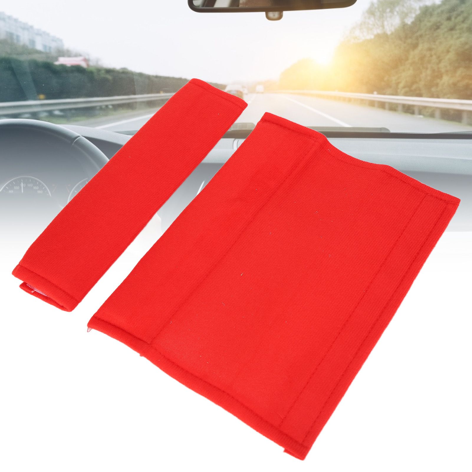 2PCS Seatbelt Pad Car Safety Belt Pad Shoulder Pad Soft Comfortable Belt Strap view 11