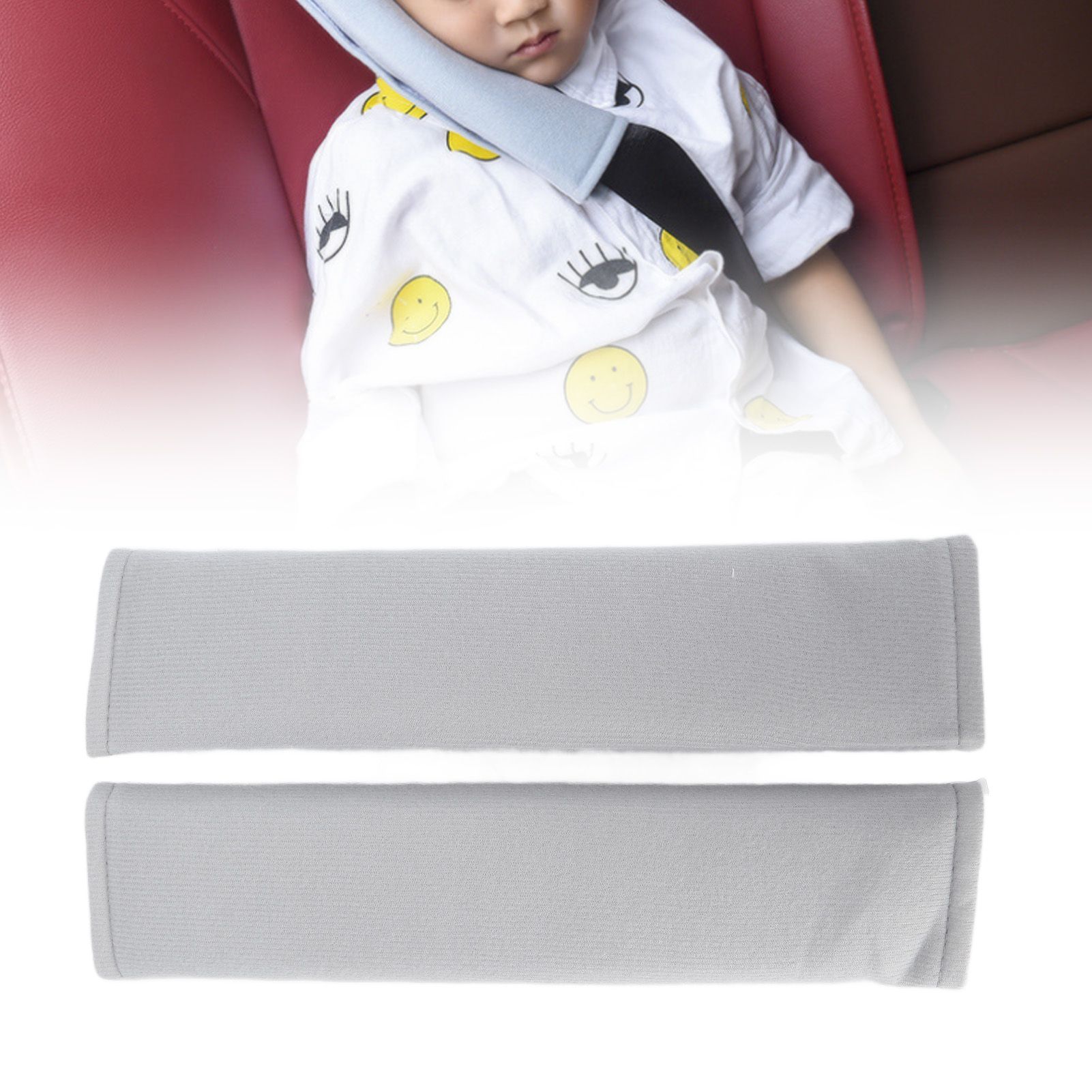 2PCS Seatbelt Pad Car Safety Belt Pad Shoulder Pad Soft Comfortable Belt Strap view 12