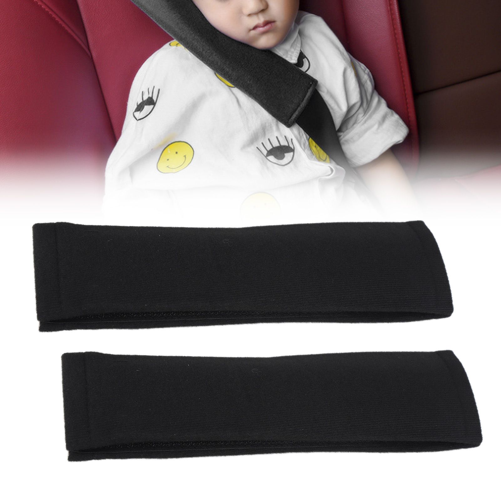 2PCS Seatbelt Pad Car Safety Belt Pad Shoulder Pad Soft Comfortable Belt Strap view 12