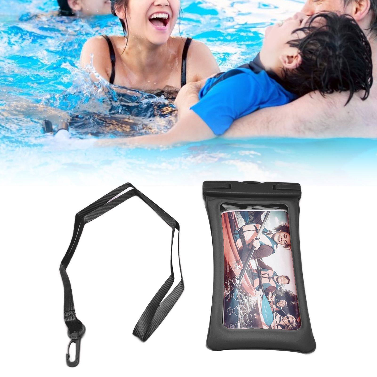 TPU Universal Floating Waterproof Phone Bag Pouch Cover with Lanyard for Below view 12