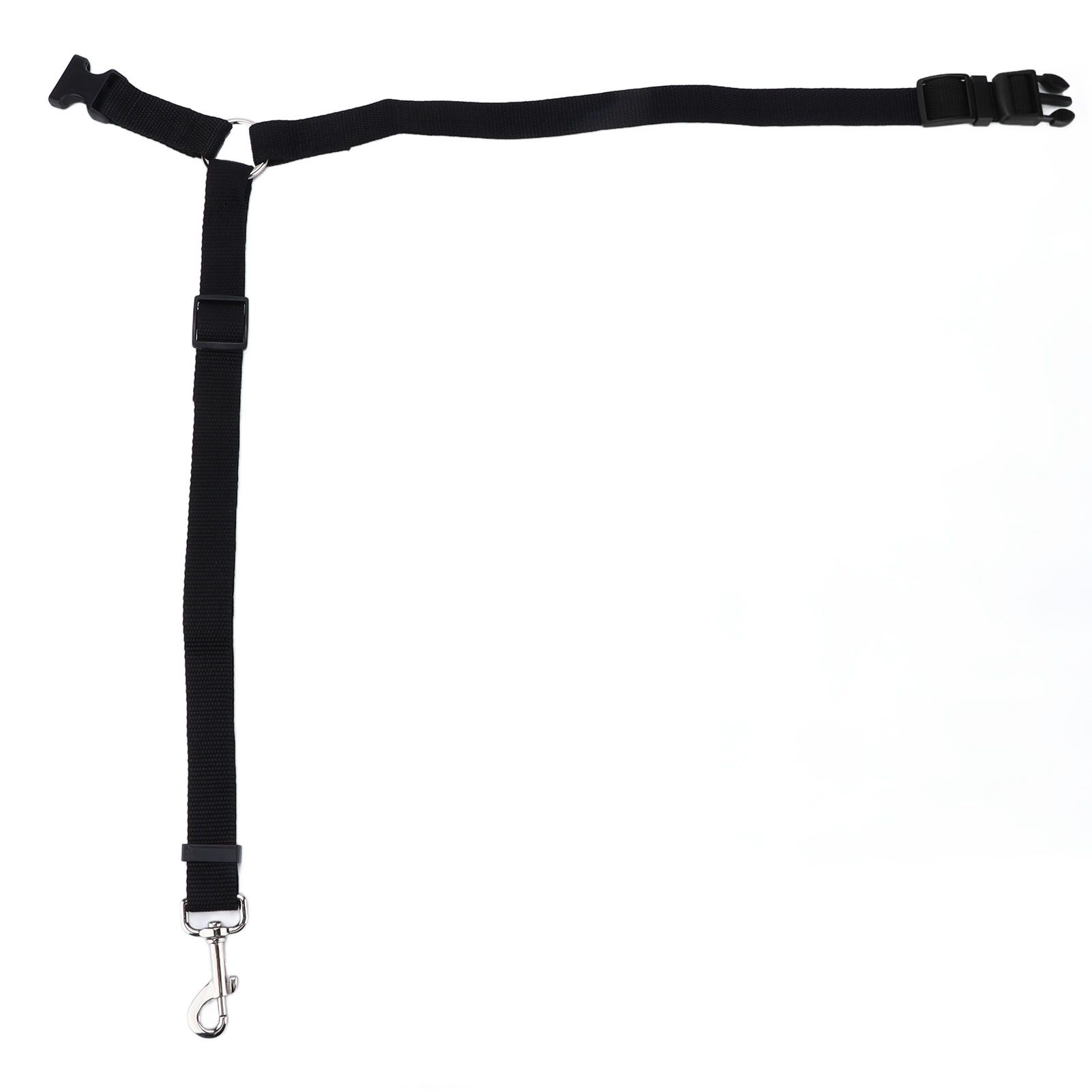 Dog Seatbelt Nylon Black Adjustable Professional Durable Car Safety Harness view 2