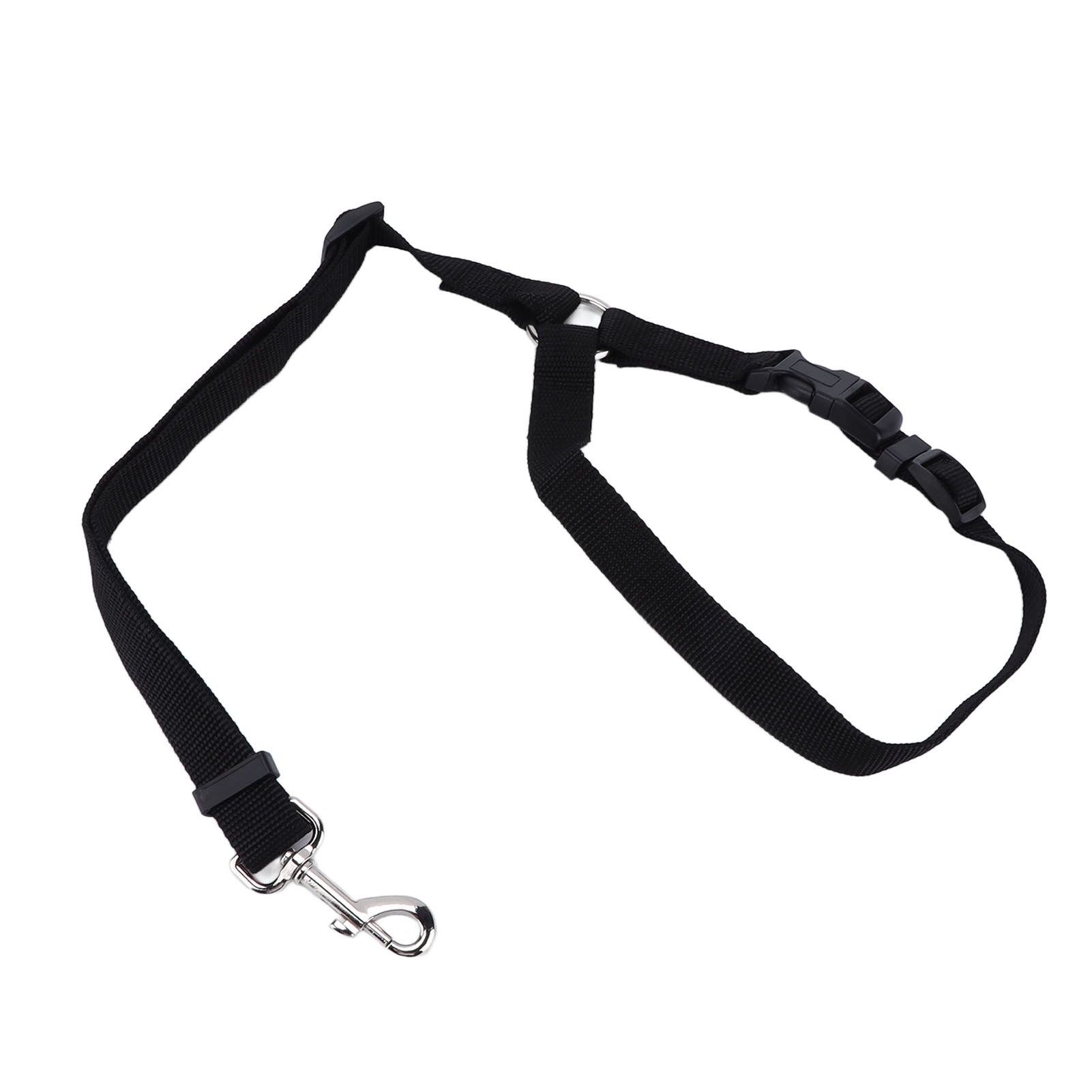 Dog Seatbelt Nylon Black Adjustable Professional Durable Car Safety Harness view 4
