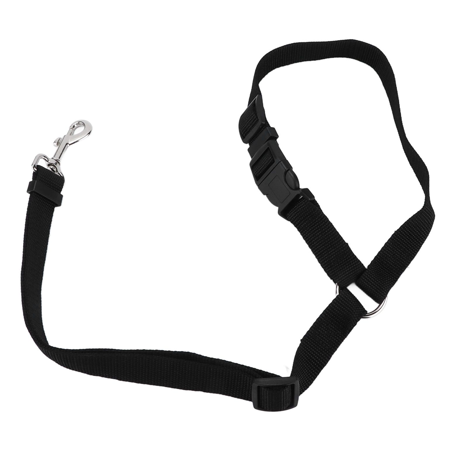 Dog Seatbelt Nylon Black Adjustable Professional Durable Car Safety Harness view 6