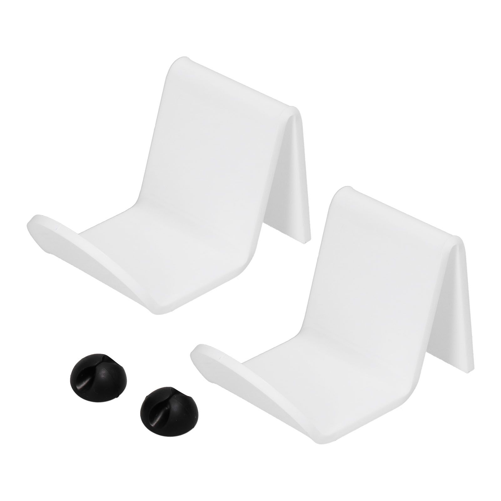 2pcs Game Controller Stand White Acrylic Durable Gamepad Holder with Wire