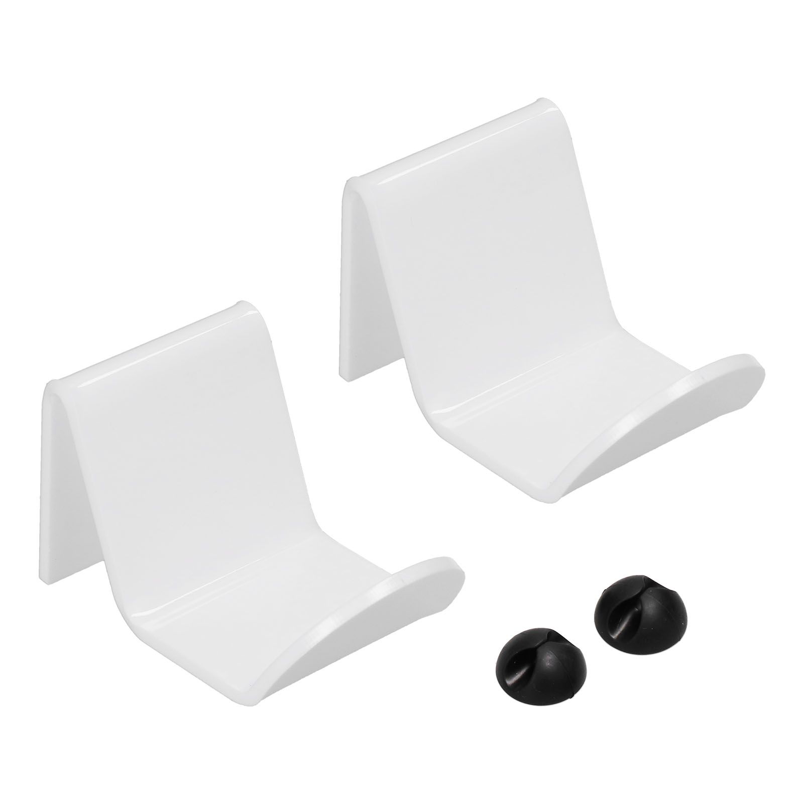 2pcs Game Controller Stand White Acrylic Durable Gamepad Holder with Wire view 2
