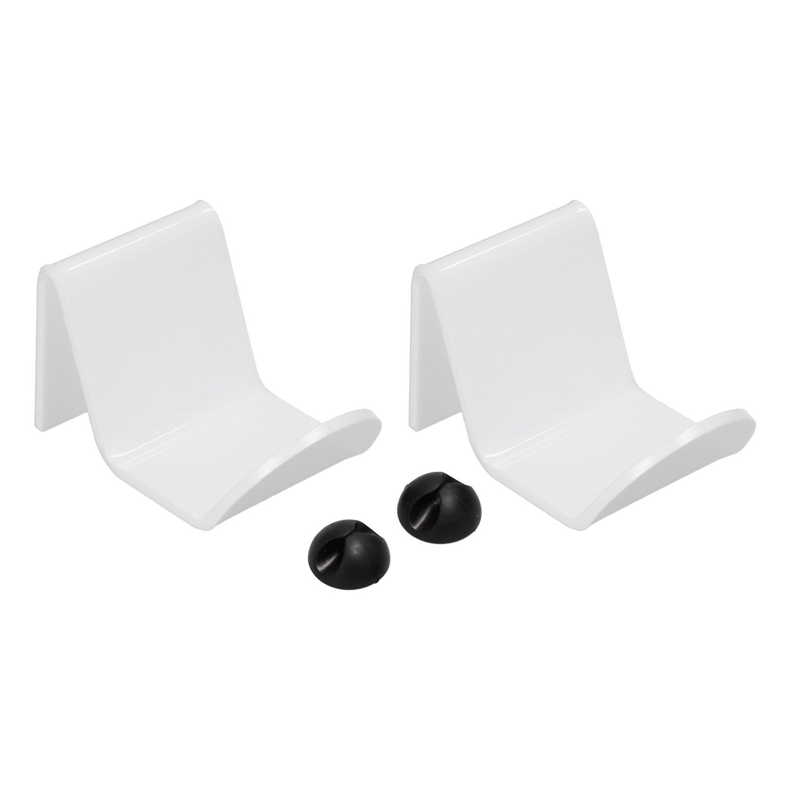 2pcs Game Controller Stand White Acrylic Durable Gamepad Holder with Wire view 3