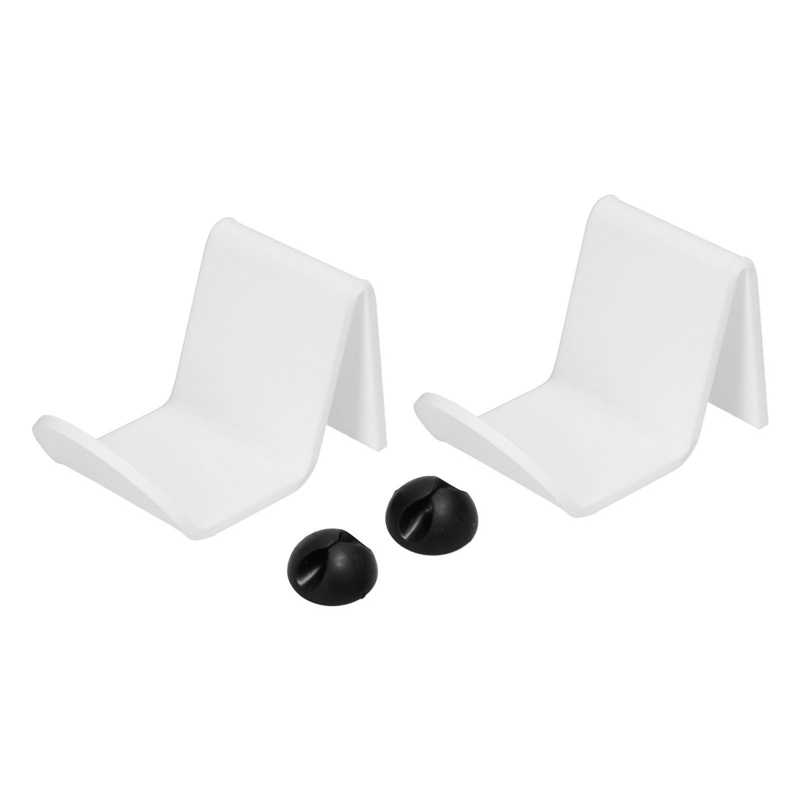 2pcs Game Controller Stand White Acrylic Durable Gamepad Holder with Wire view 4