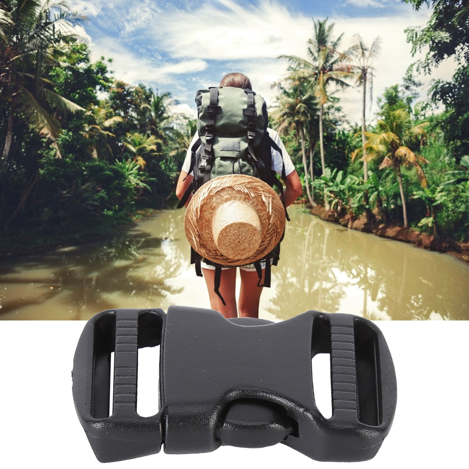 5Pcs Quick Release Buckle Plastic Dual Adjustable Strap Buckles Replacement view 11