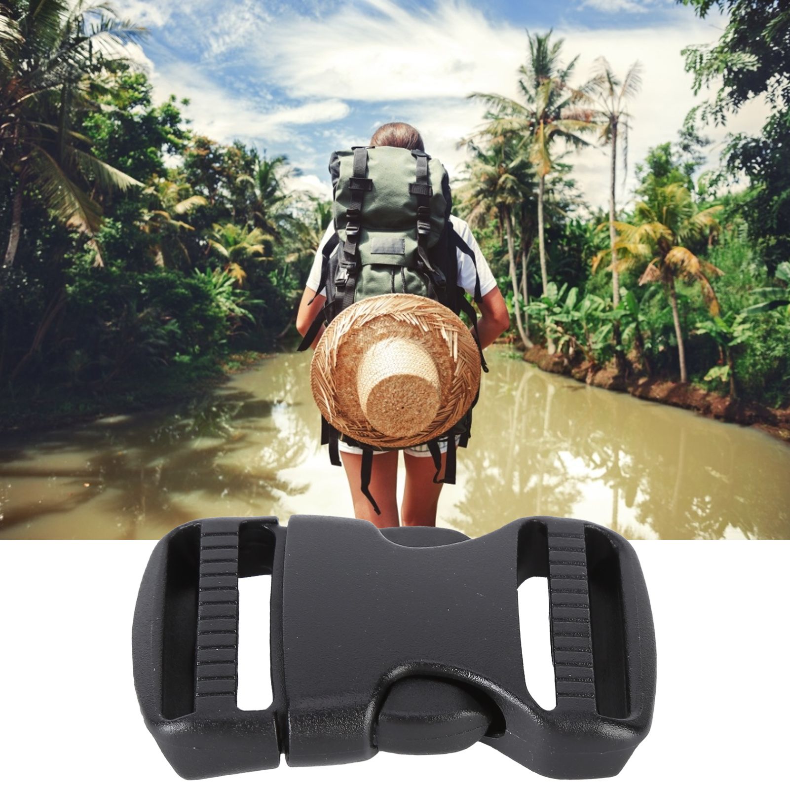 5Pcs Quick Release Buckle Plastic Dual Adjustable Strap Buckles Replacement view 11