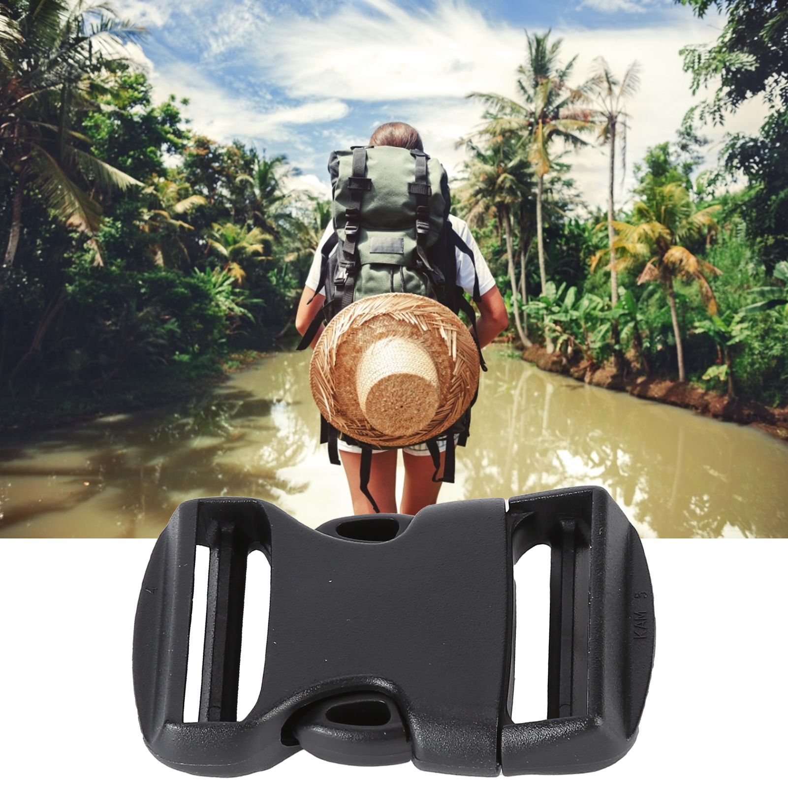 5Pcs Quick Release Buckle Plastic Dual Adjustable Strap Buckles Replacement view 11