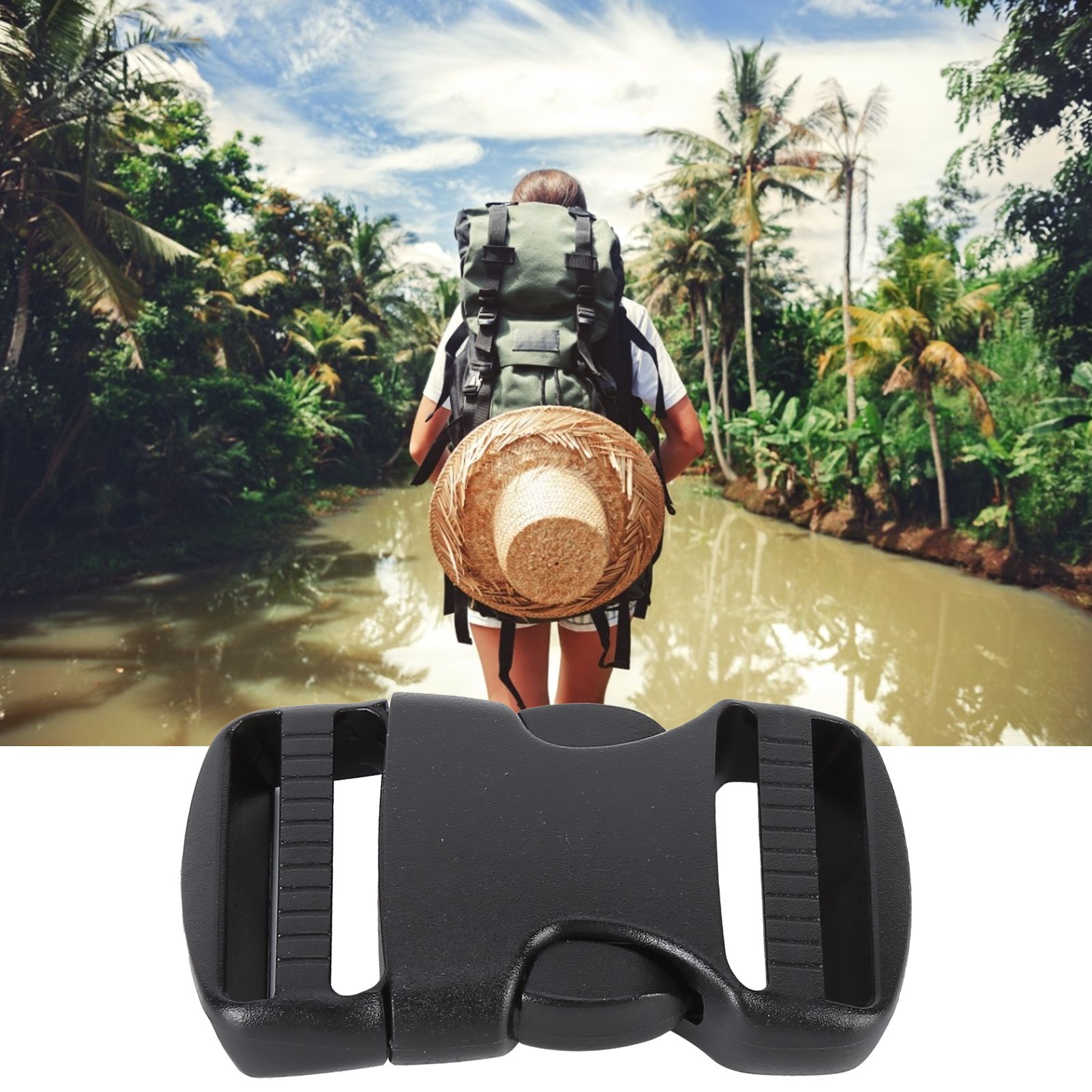 5Pcs Quick Release Buckle Plastic Dual Adjustable Strap Buckles Replacement view 11